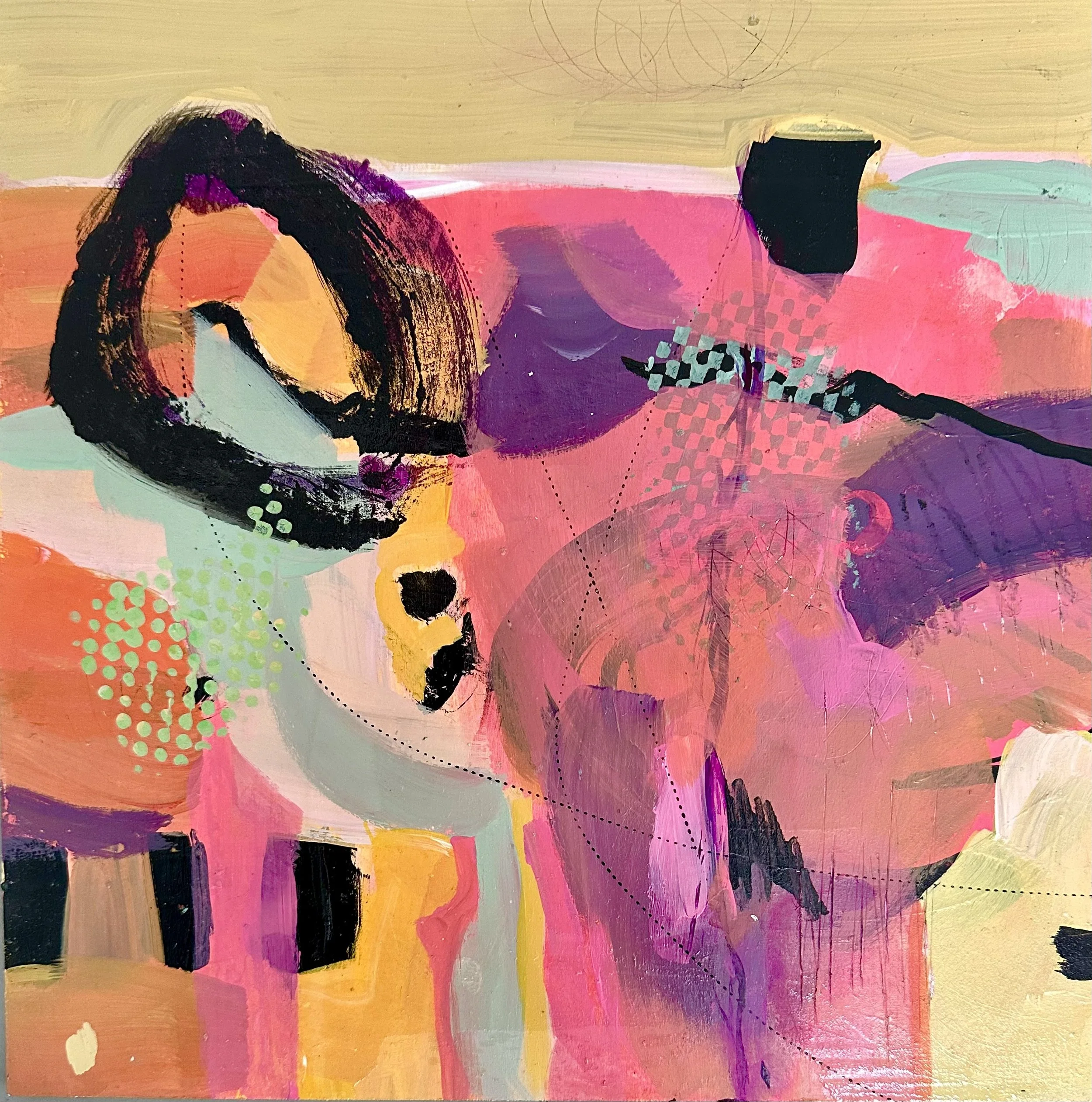 Moroccan Magic 12" x 12"  Acrylic on Board $375