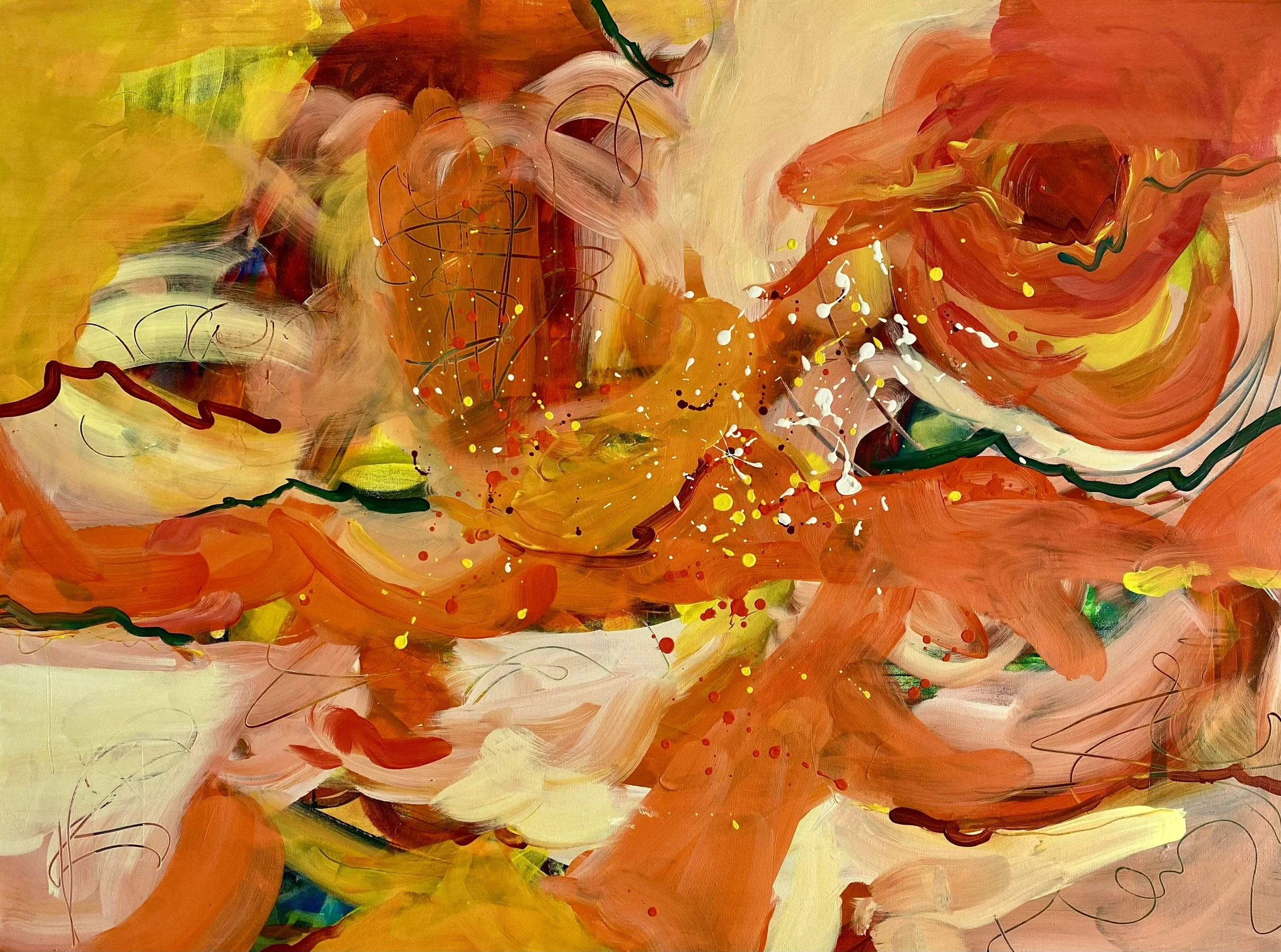 Light Expanding  36"x48"x1.5" Acrylic on Canvas $1500