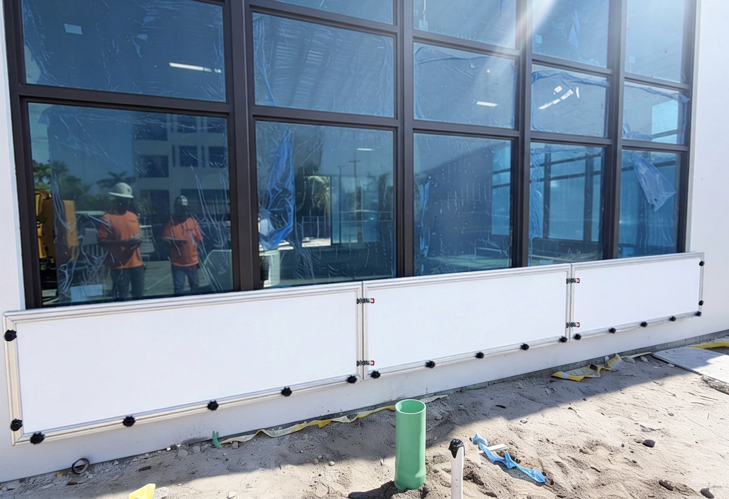 flood panel for building window protection