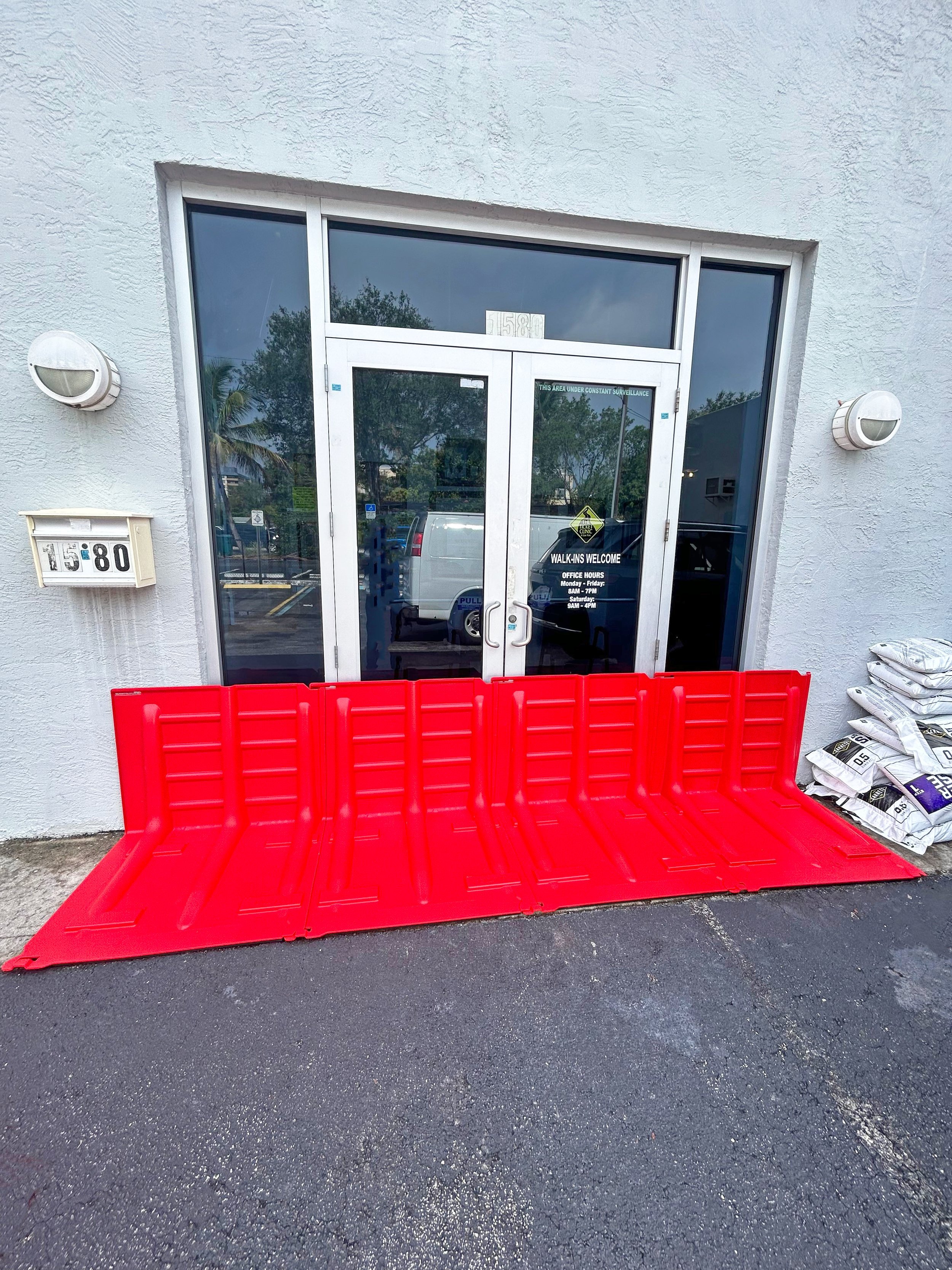 Storefront Entryway Flood Protection