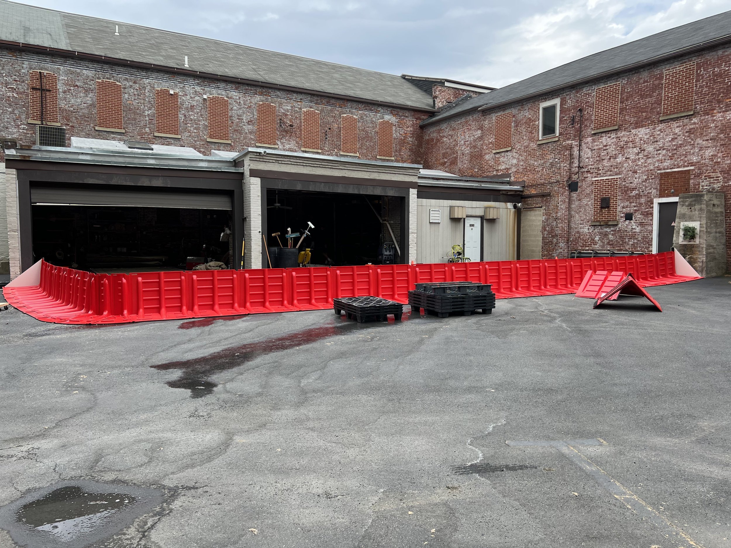 warehouse flood protection system