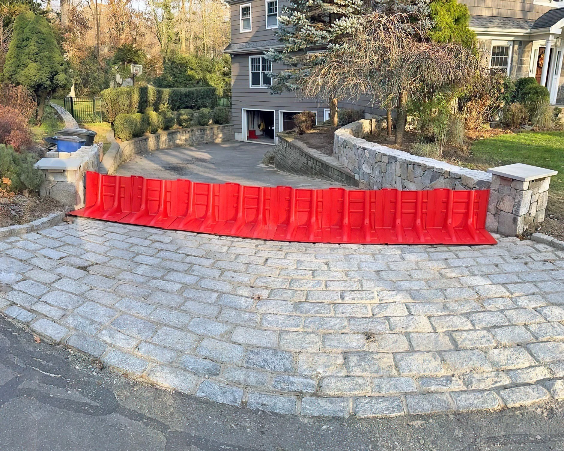 flood control panels for driveway