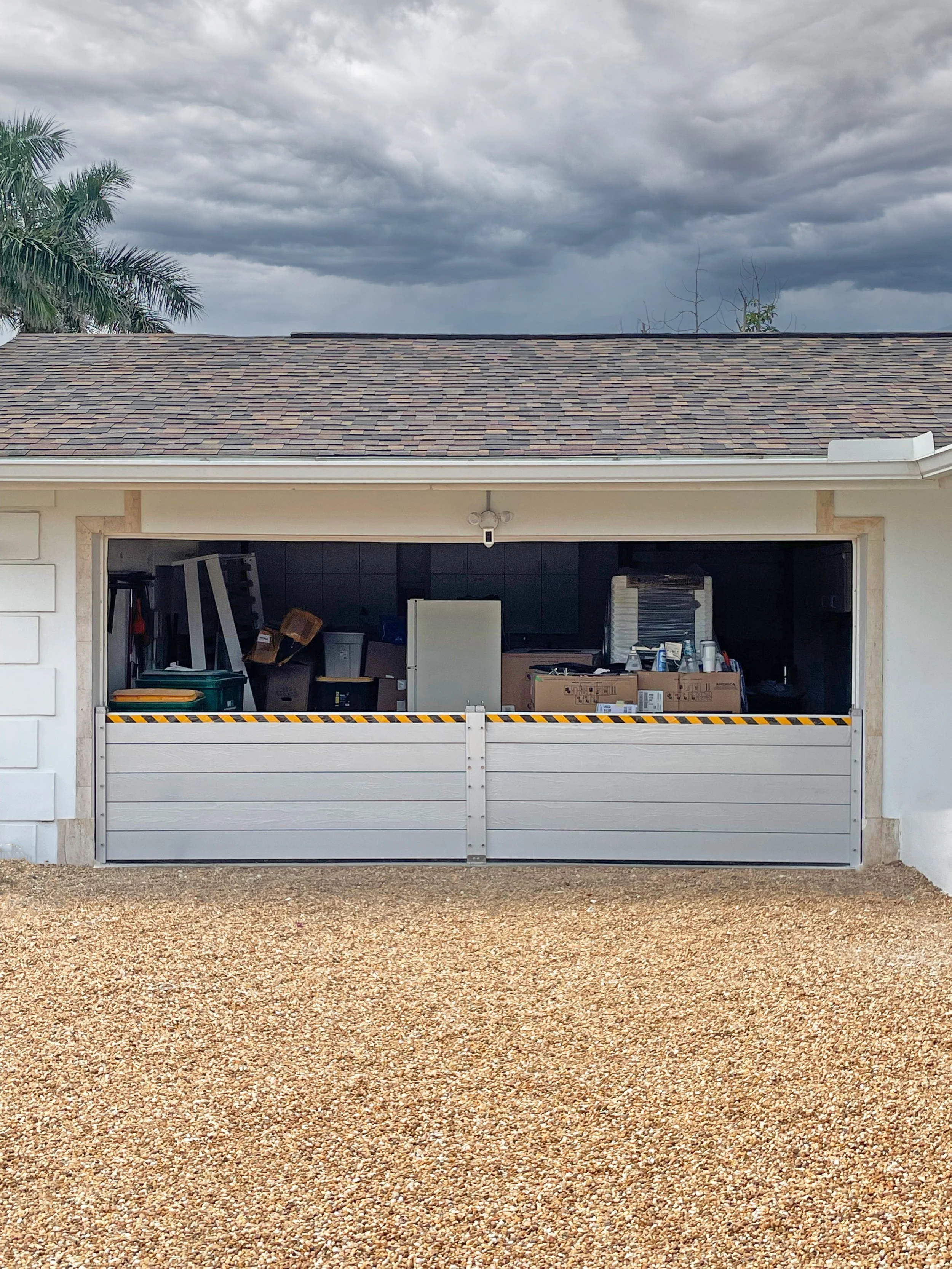 flood-log system for garage flooding