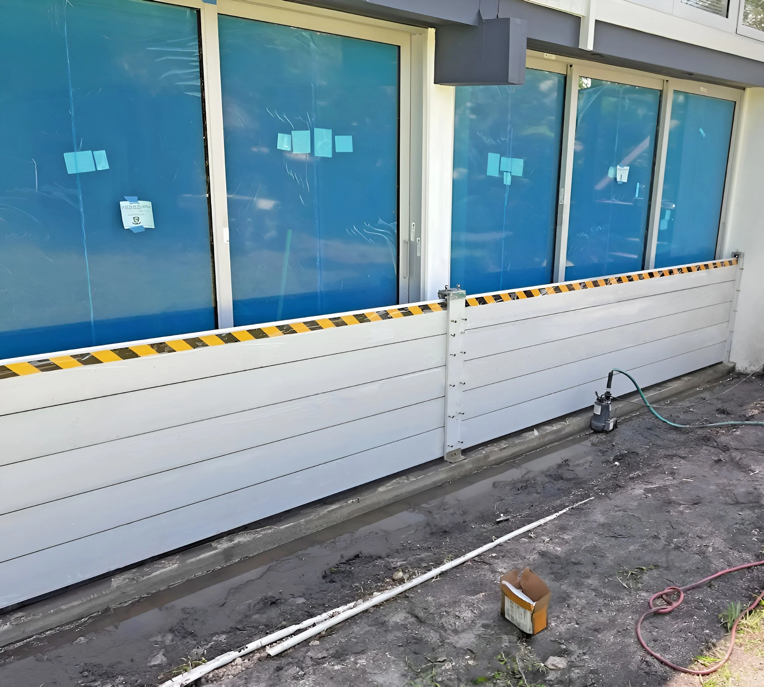 flood wall installation at home