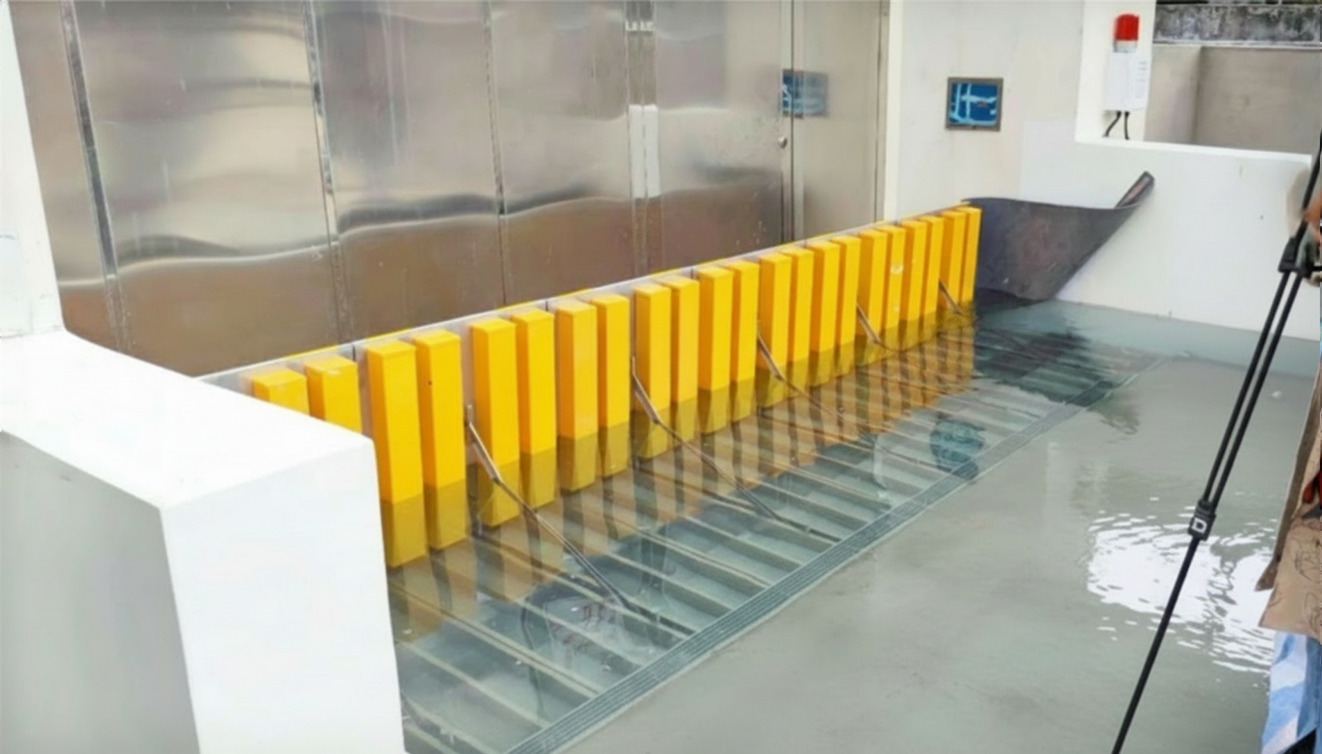 Water stopped by flood barrier (Copy)