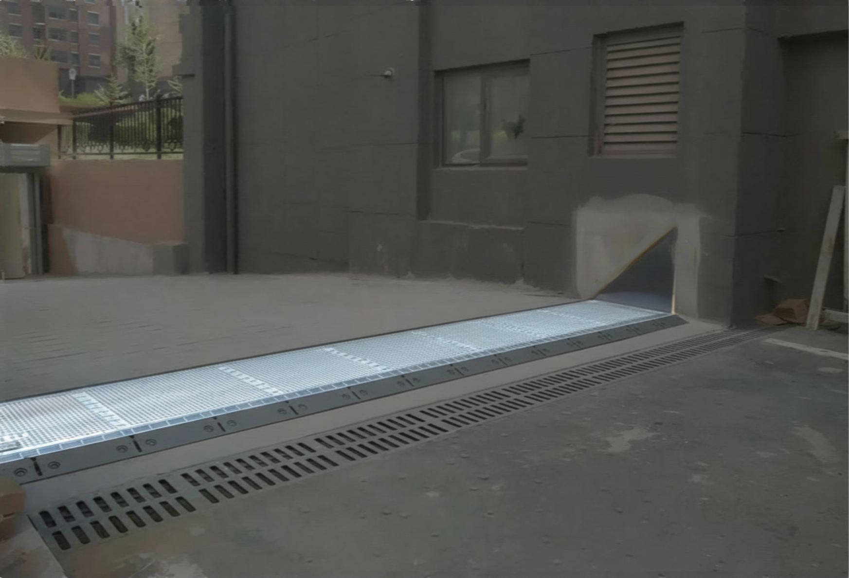 parking garage ramp flood protection barrier (Copy)