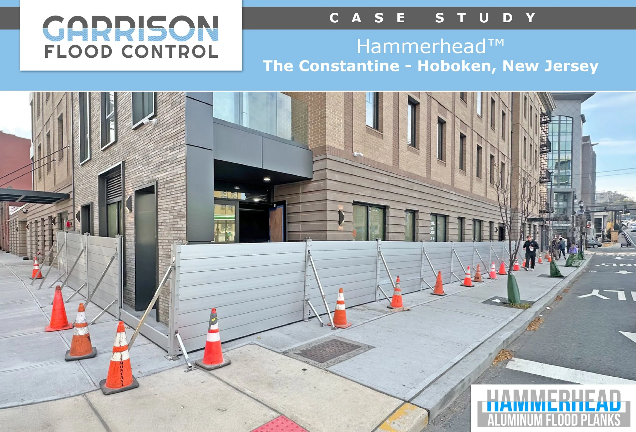 Case Study: Hammerhead™ Aluminum Flood Panels- The Constantine - Hoboken, New Jersey