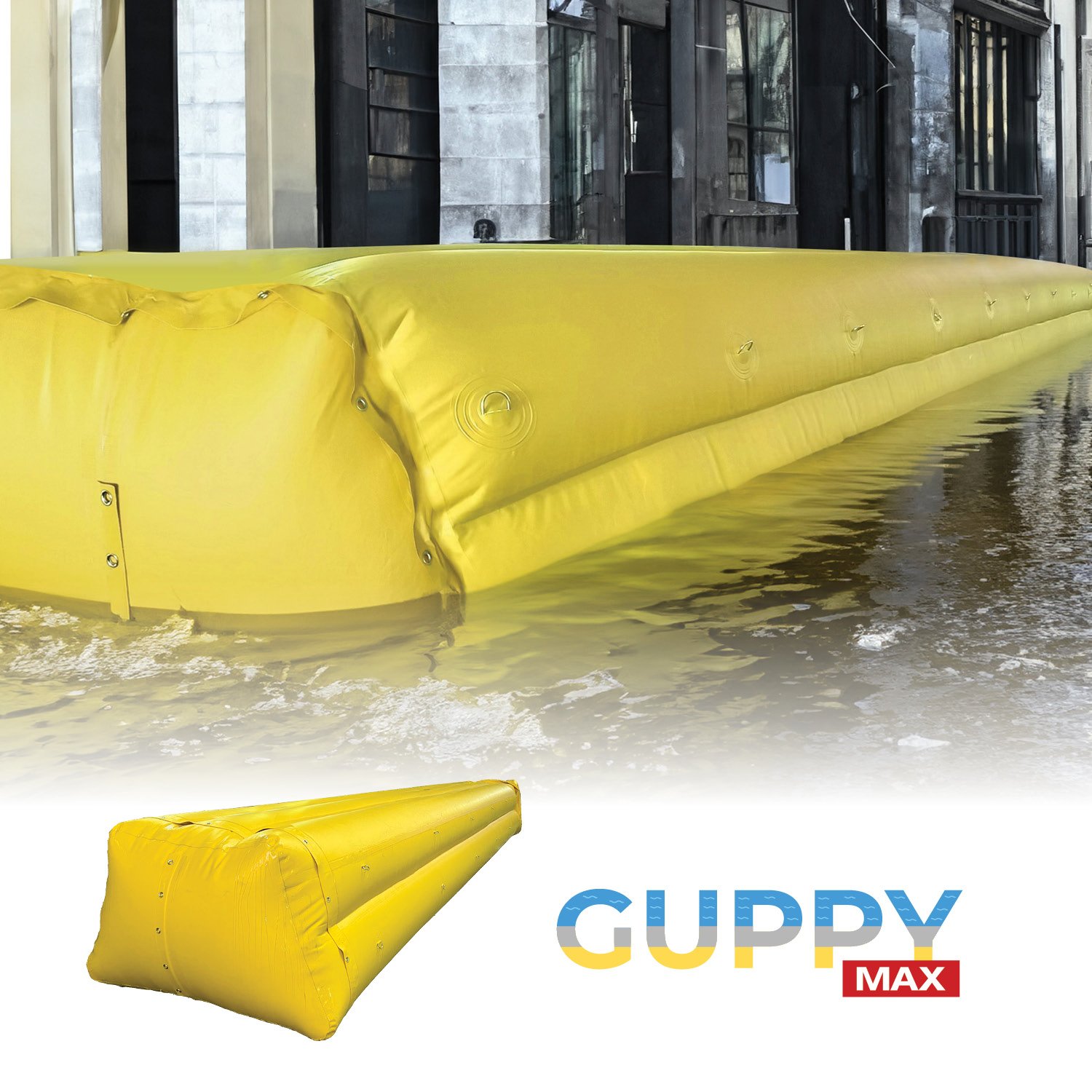 garrison guppy MAX water filled flood barrier