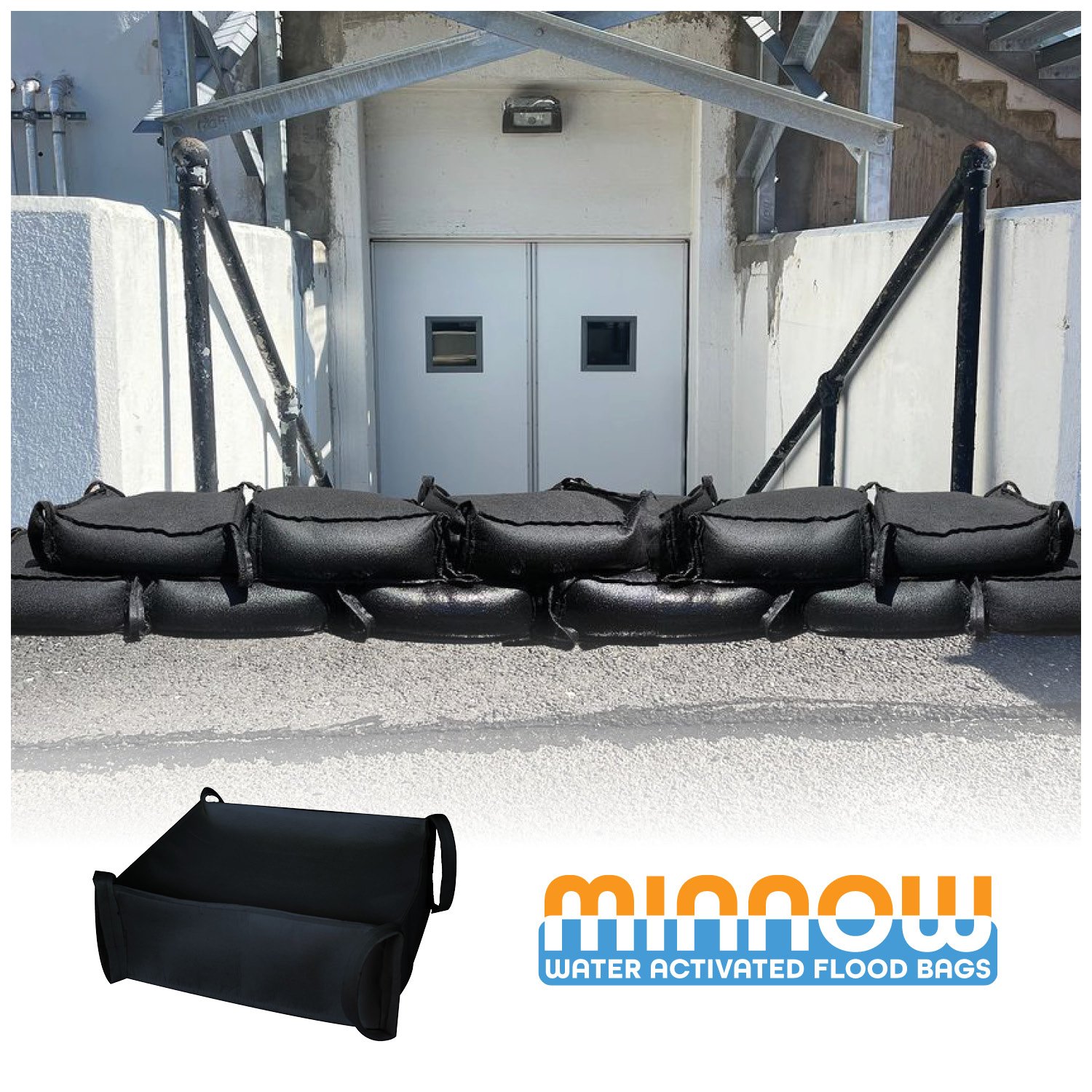 garrison minnow water absorbing flood bag