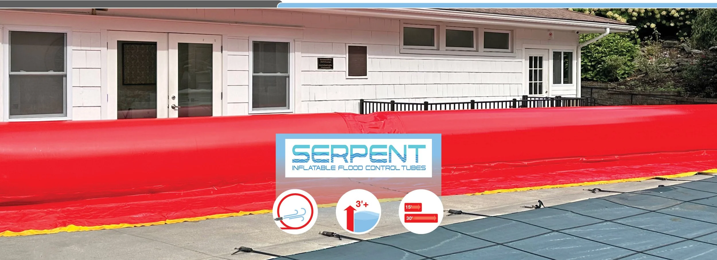 Inflatable Flood  Control Tubes