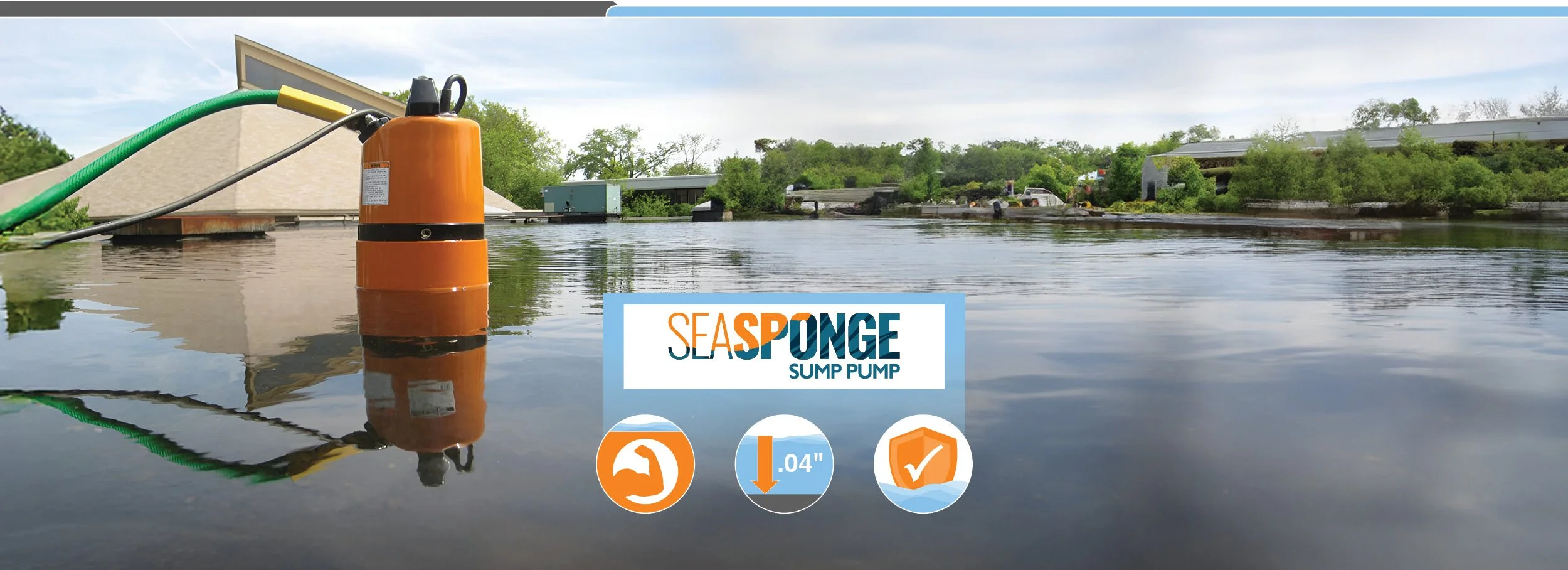 sea sponge dewatering and drainage flood water pump