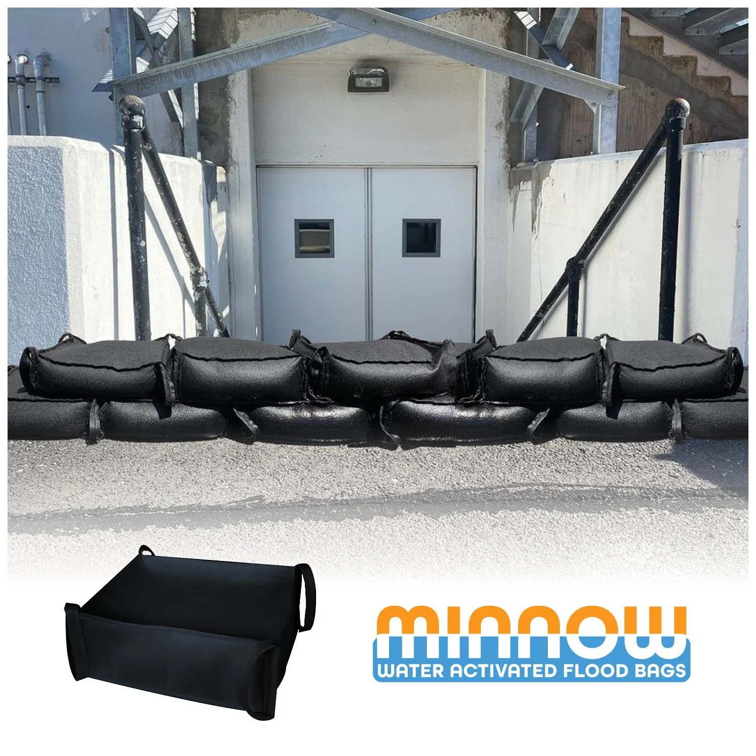 garrison minnow water absorbing flood bag