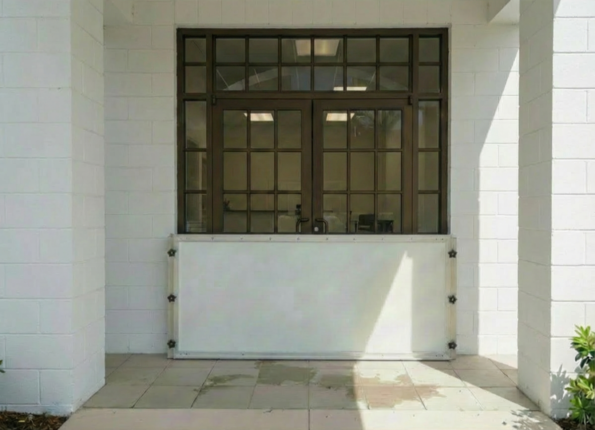 Flood barrier panel system