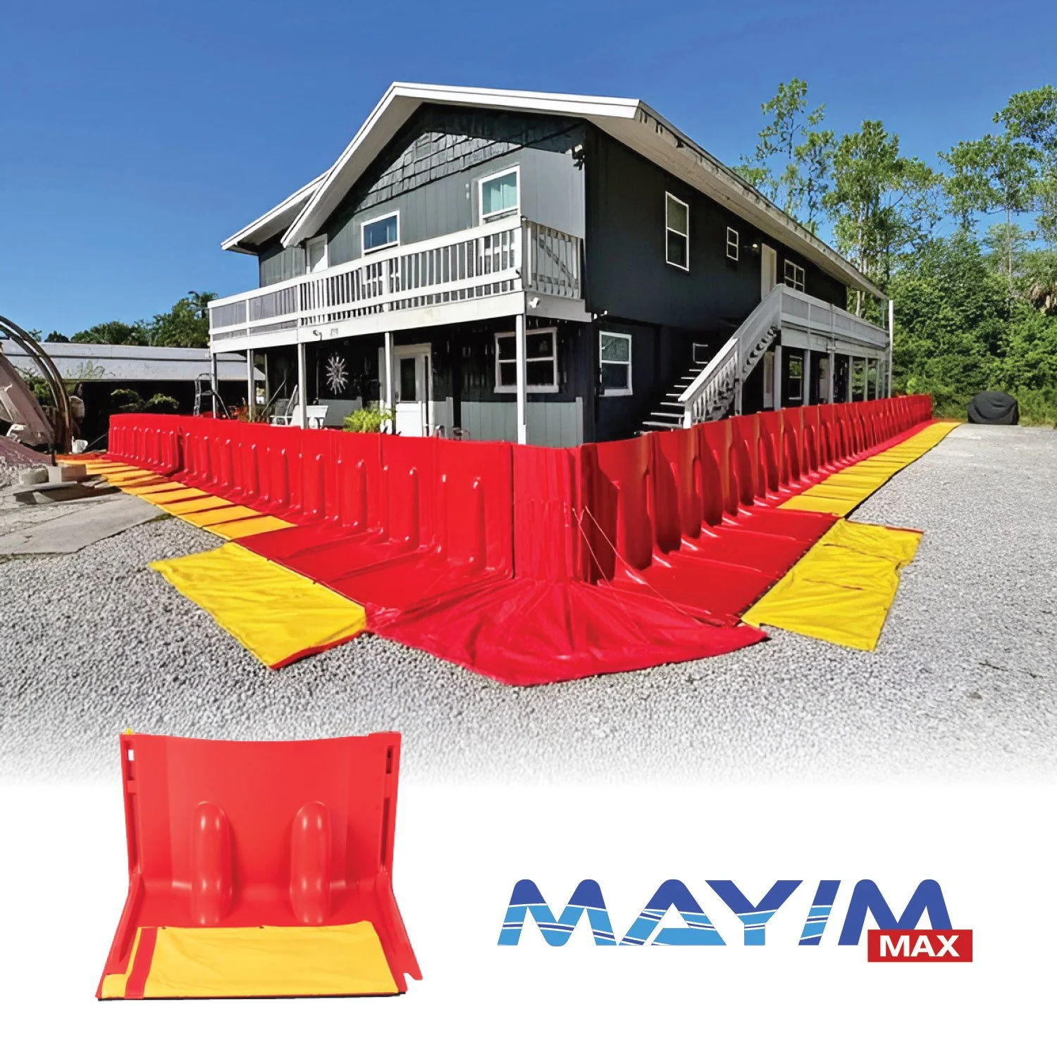 large scale flood protection system