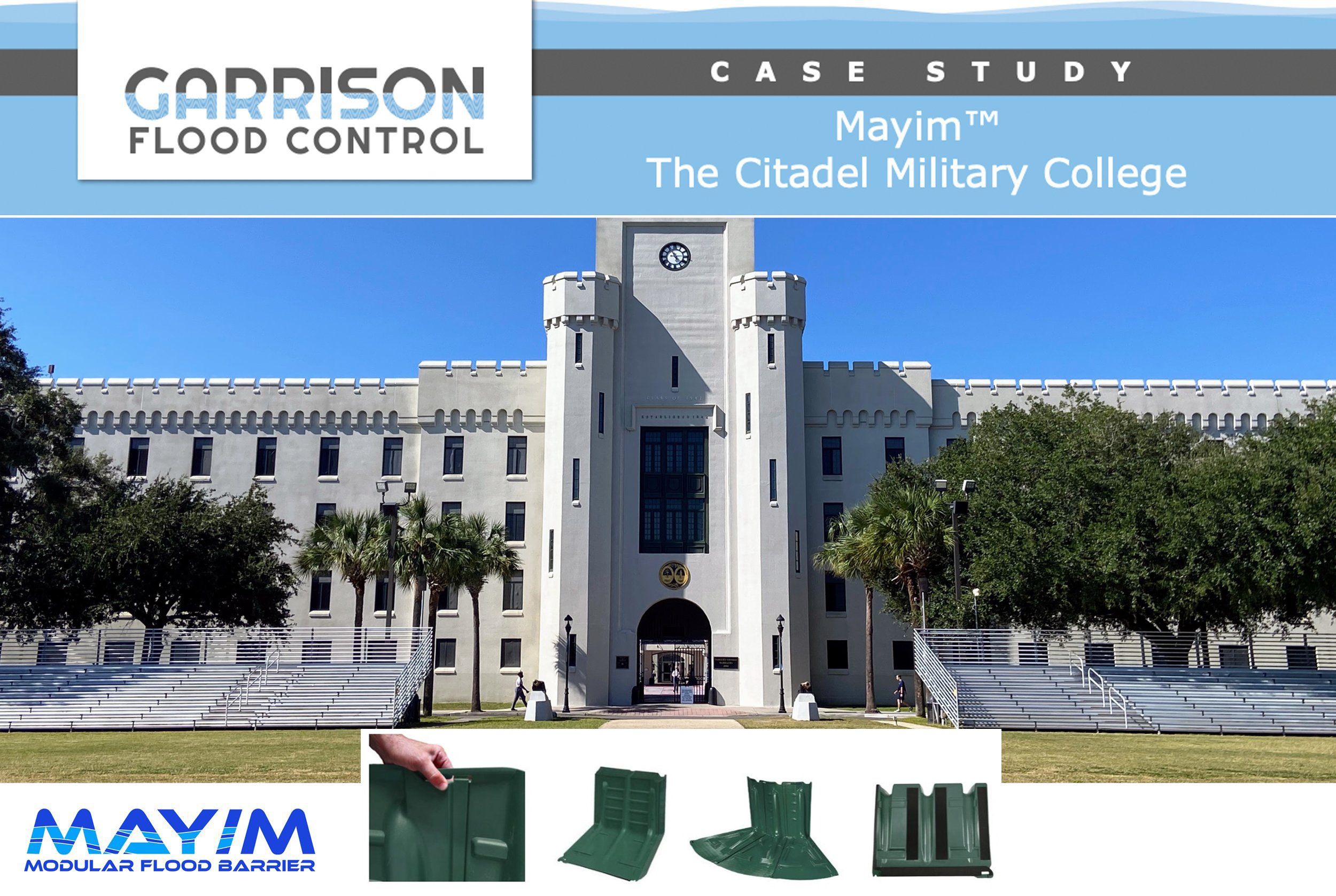 Case Study: Mayim Flood Barriers | The Citadel Military College - Charleston, SC