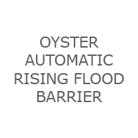 Text listing oyster automatic rising flood barrier