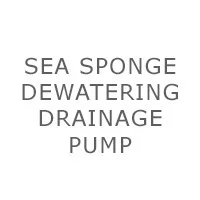 Image displaying the words 'Sea Sponge Dewatering Drainage Pump' in black text on a white background.