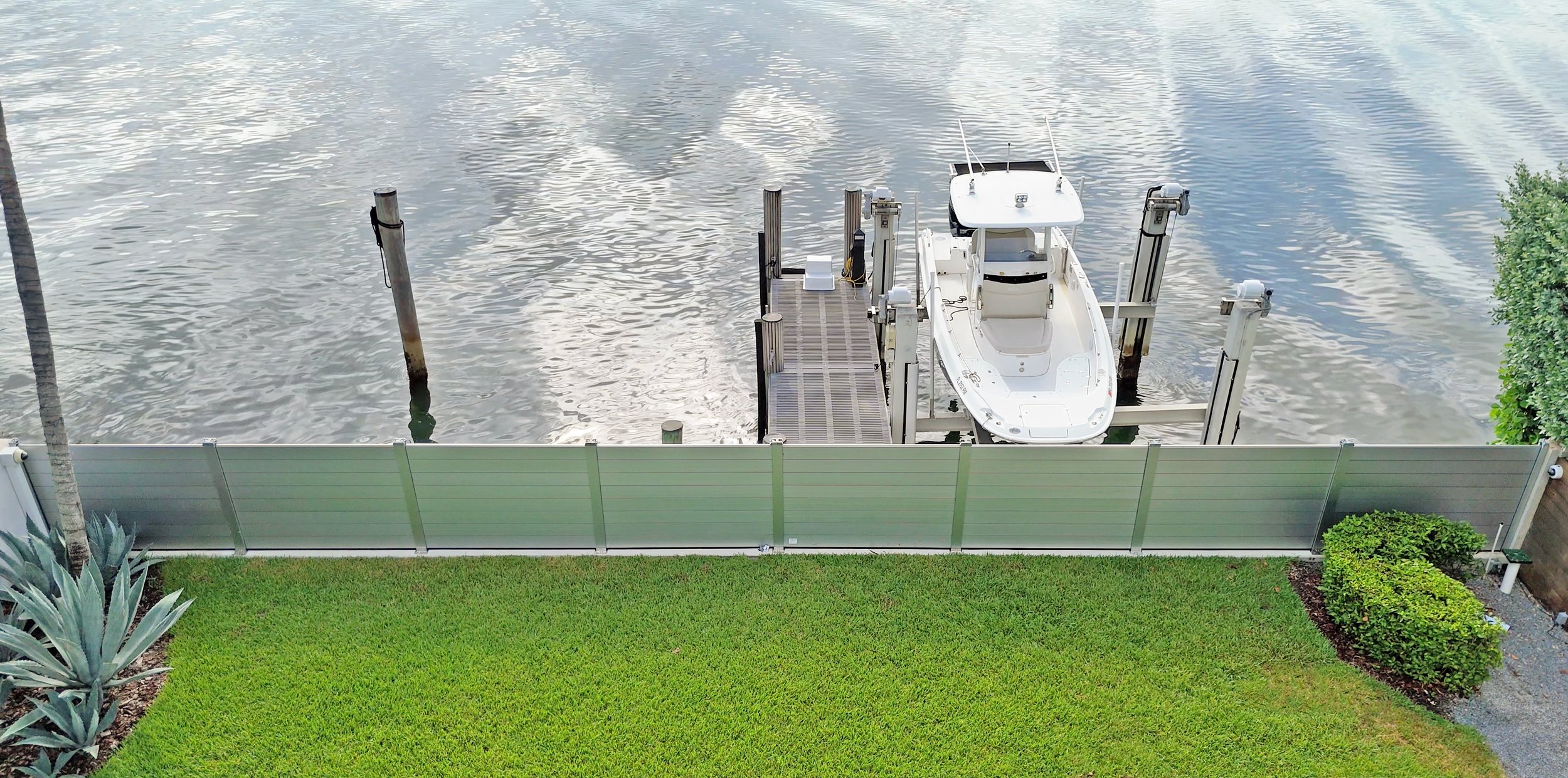 Waterfront Backyard Perimeter Flood Wall