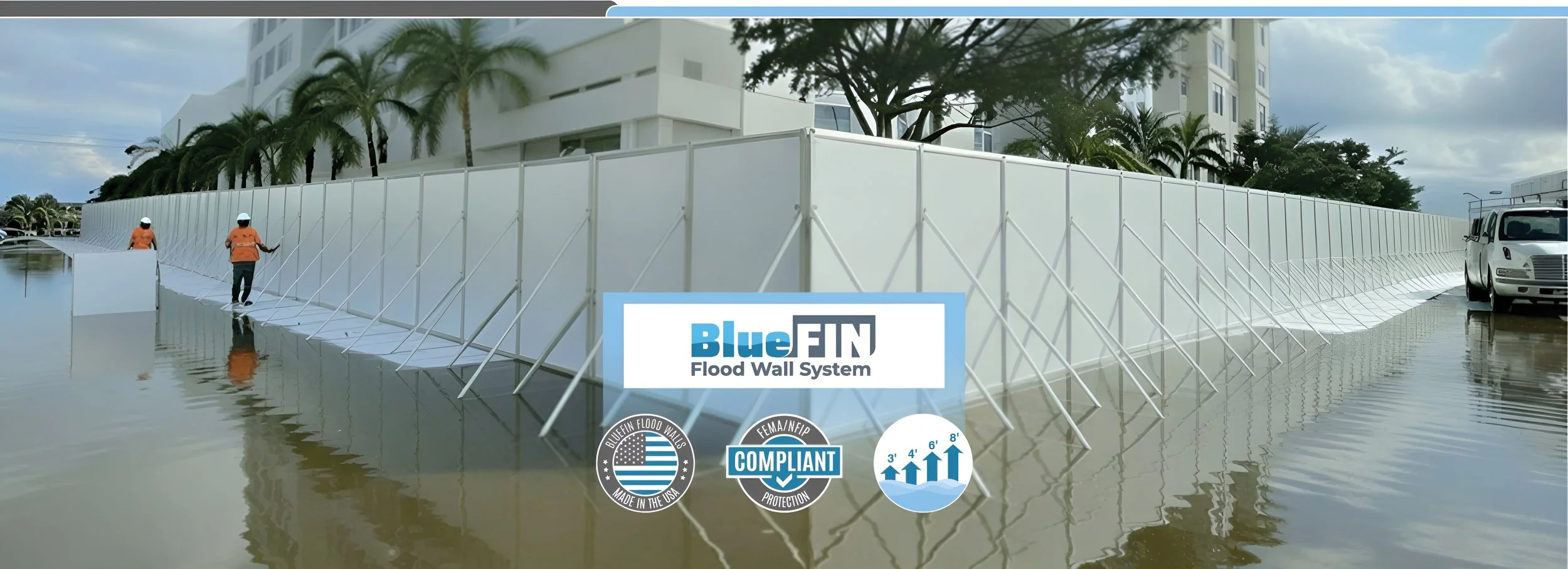 BlueFIN Flood Panel Perimeter Flood Wall