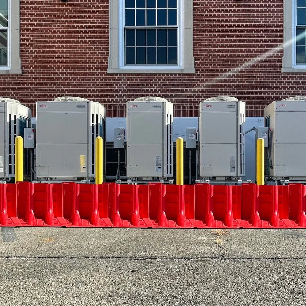 Protection of HVAC and electrical equipment against flooding