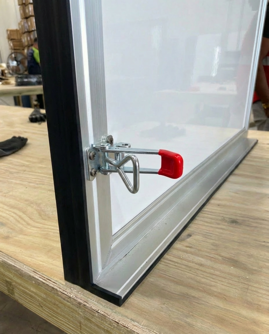 Flood panel side sealing method