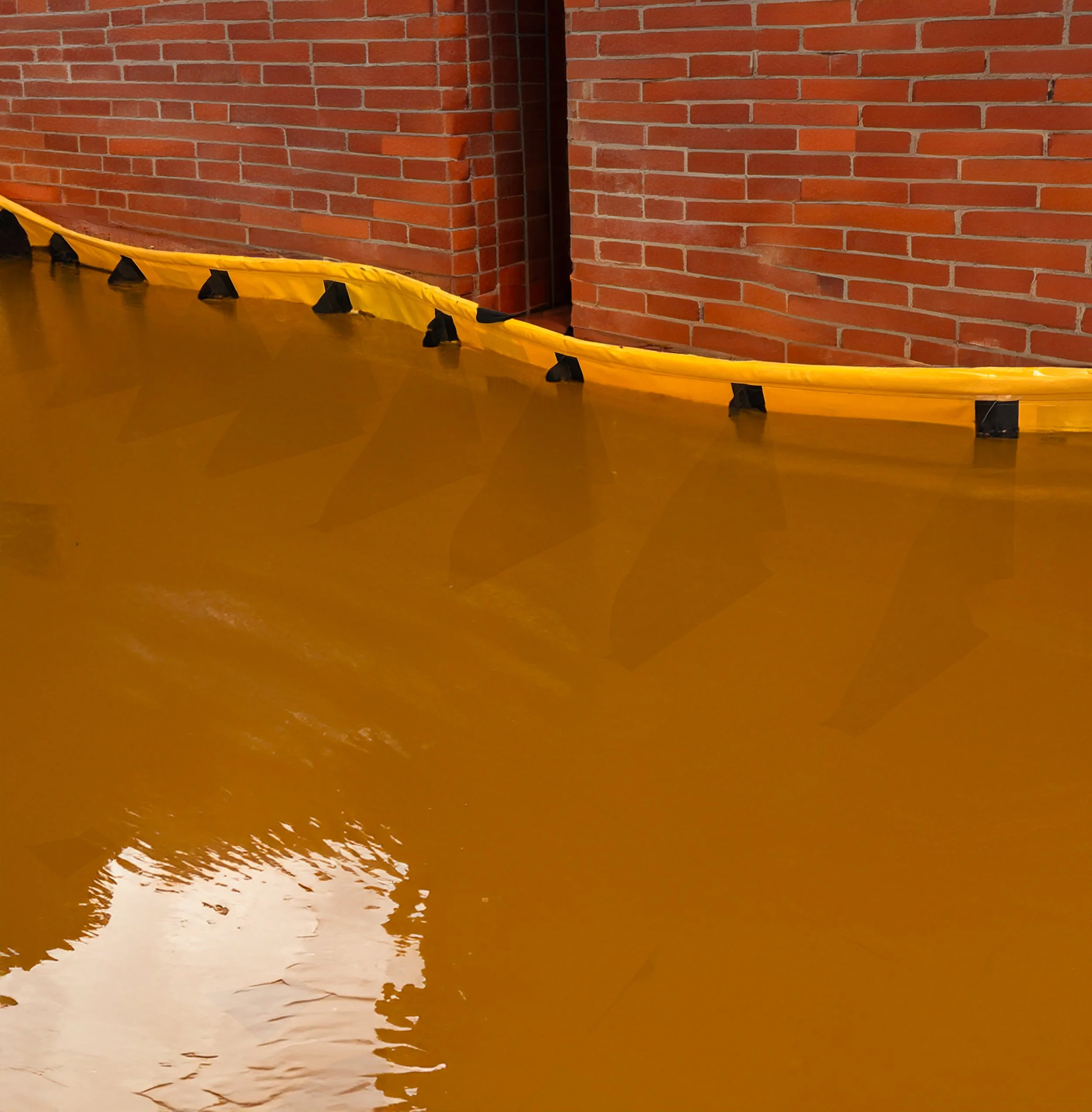flexible flood water containment system