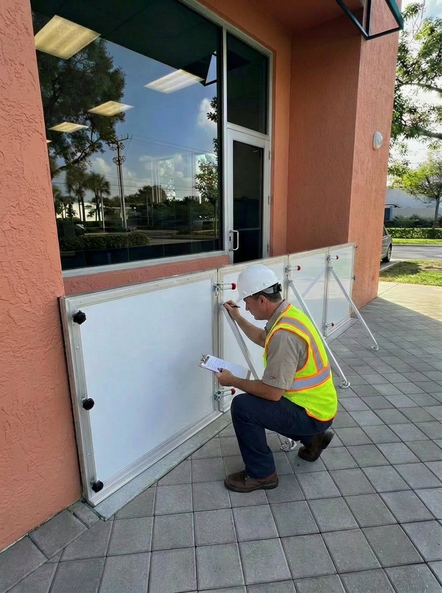 Flood panel inspection and consultation