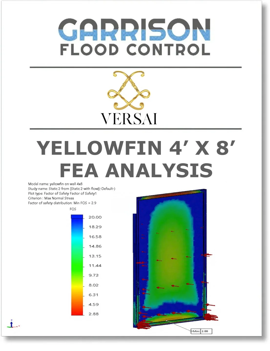 YellowFIN Flood Panel FEA Engineering Report