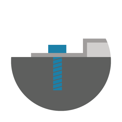 BlueFIN™ may be anchored for wind resistance