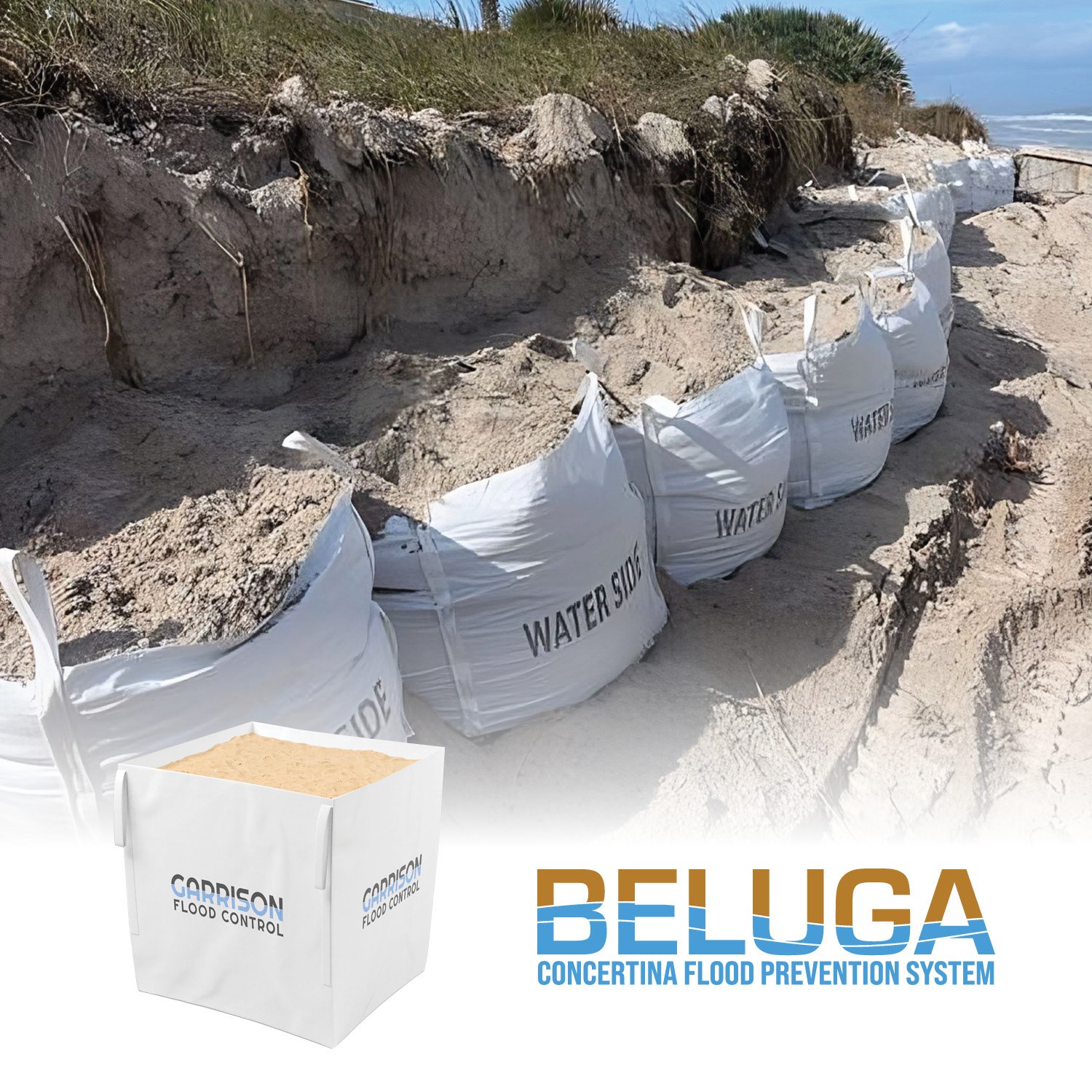Beluga Large Sand-Filled Flood Bag Barriers