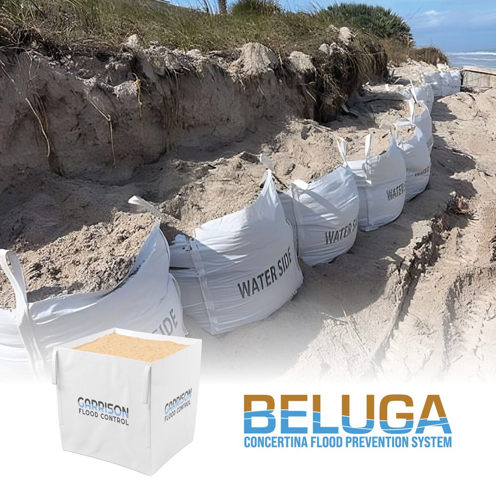 beluga oversized flood bag barriers for erosion control