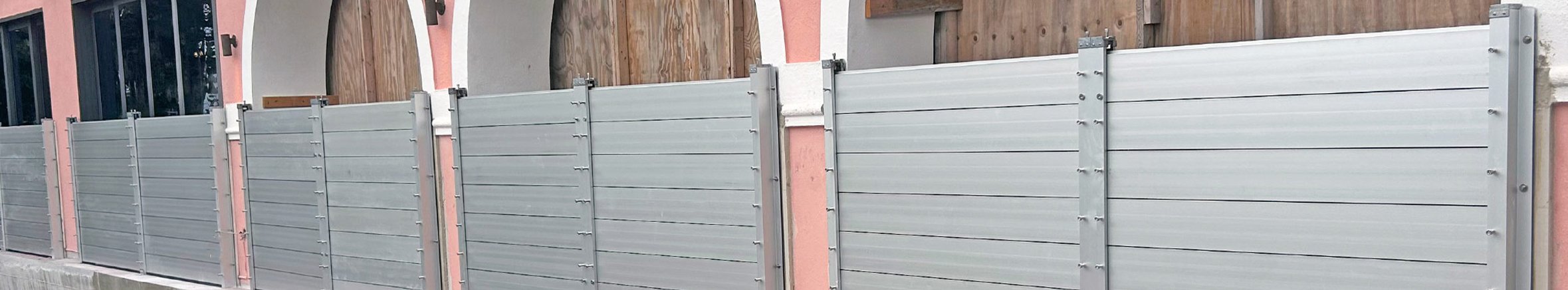 stackable aluminum flood logs