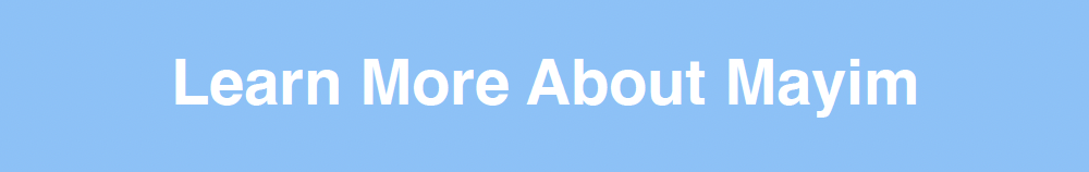 Light blue banner with white text that reads 'Learn More About Mayim'.