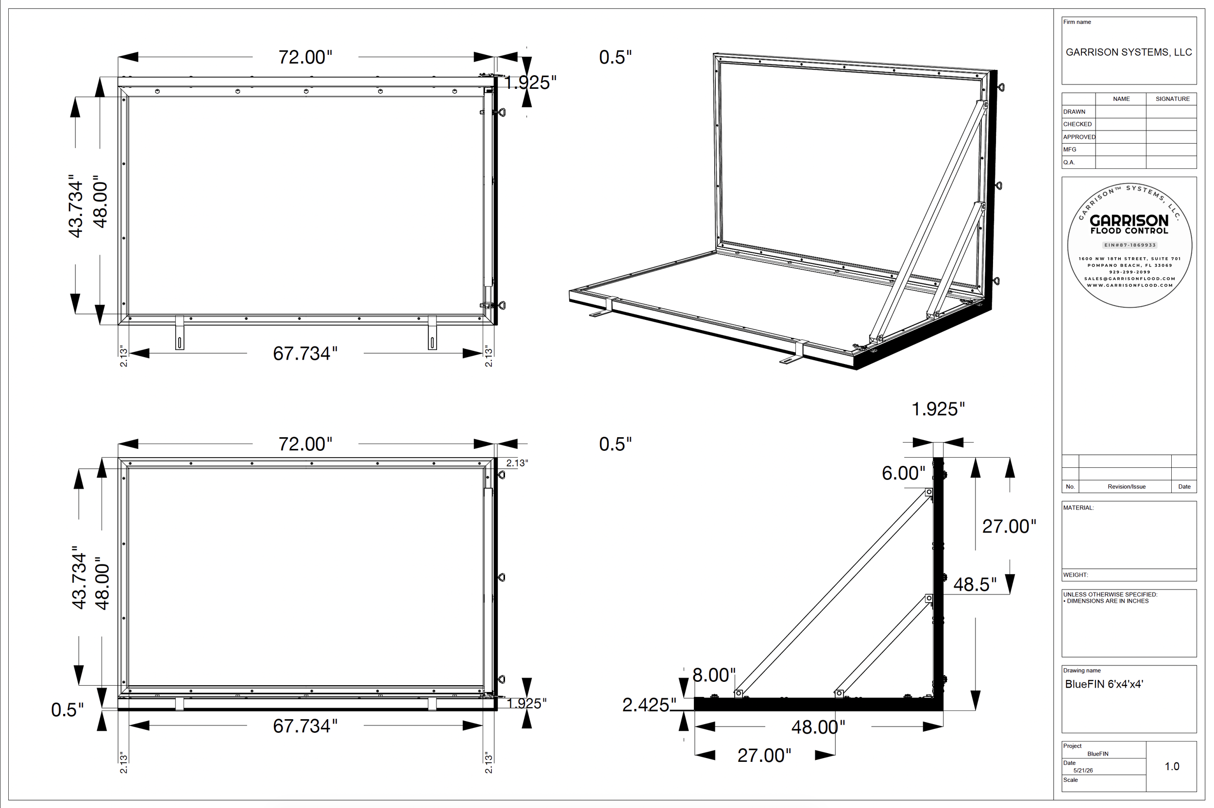 BlueFIN Flood Wall Product Detail Shop Design Files