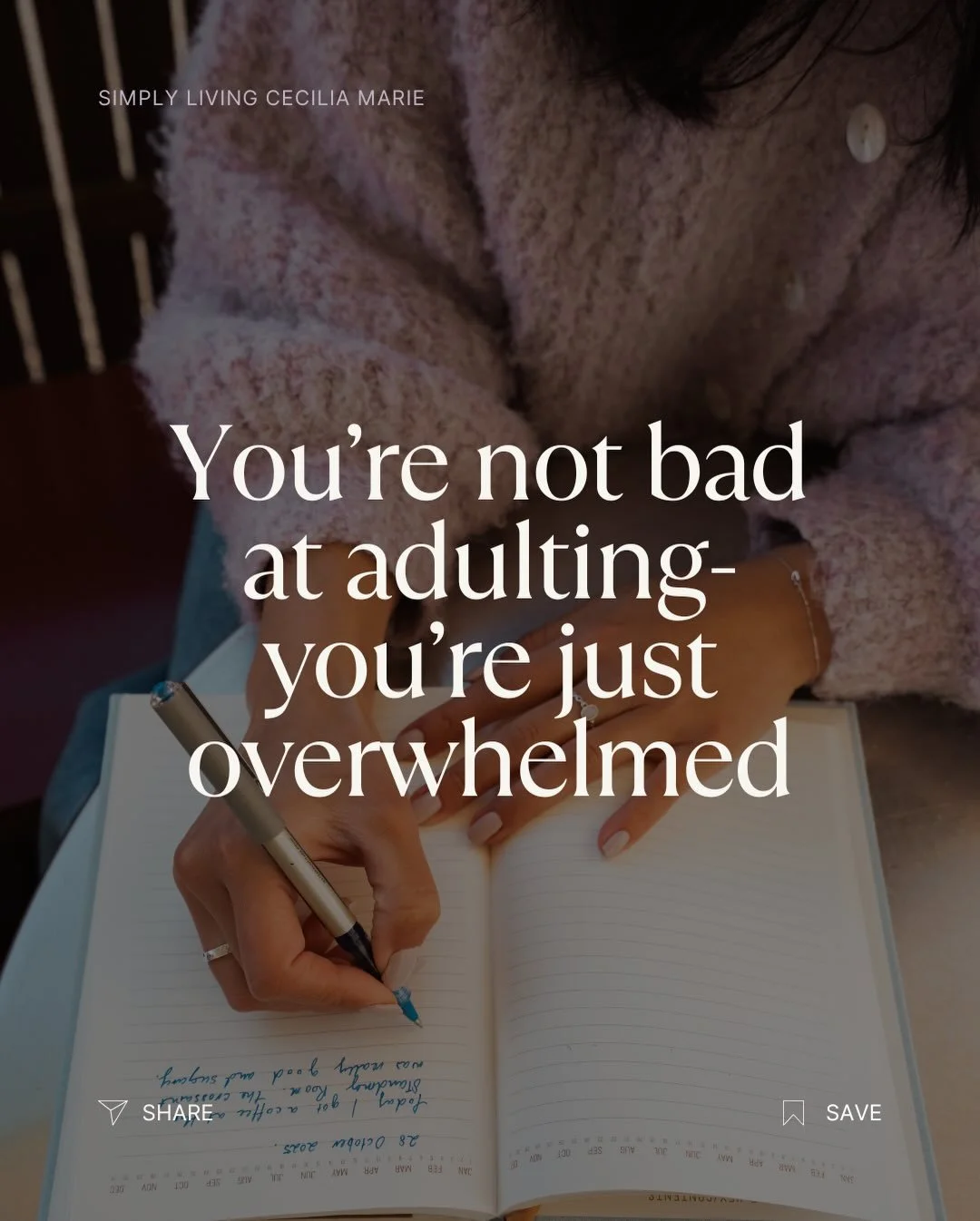 You&rsquo;re not bad at adulting- you&rsquo;re overwhelmed.

There&rsquo;s a difference.

No one talks about how much hits at once in this season of life.

The decisions.
The lack of structure.
The pressure to figure out who you are and where you&rsq