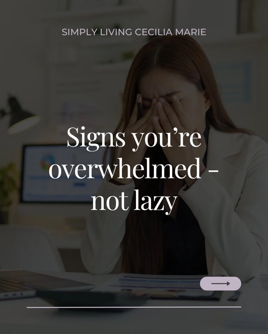 You are not lazy.

You might just be overwhelmed.

There&rsquo;s a difference.

When your mind is carrying too much, even simple things can start to feel impossible. Decisions feel heavier. Motivation disappears. You begin wondering why everything su