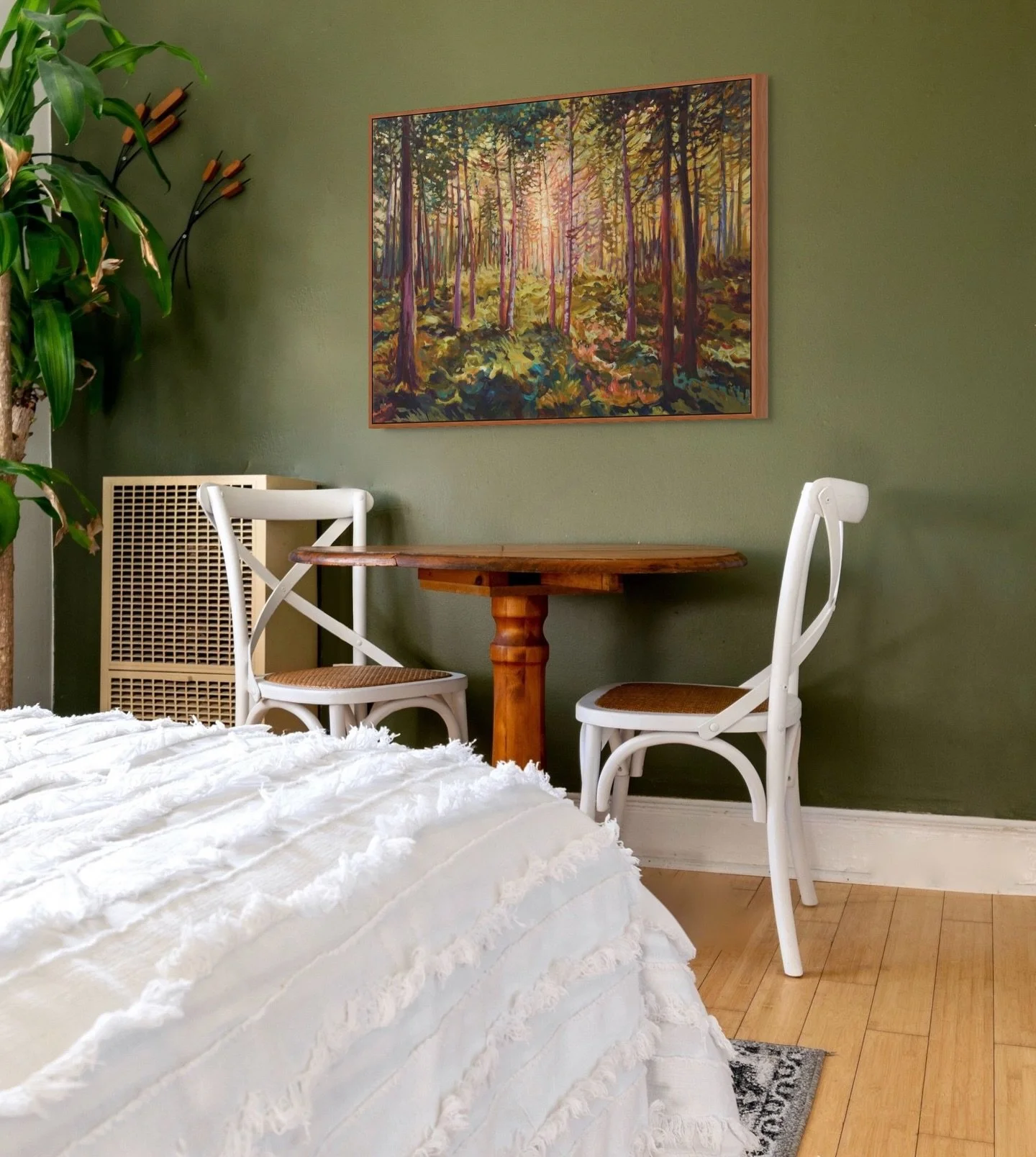 Psssst. Let me let you in on a little secret! I&rsquo;ve helped many people make art decisions by **photoshopping an art piece into a picture of their wall**! And I can do the same for you. 😉 I know it can be tough to visualize changes to your space