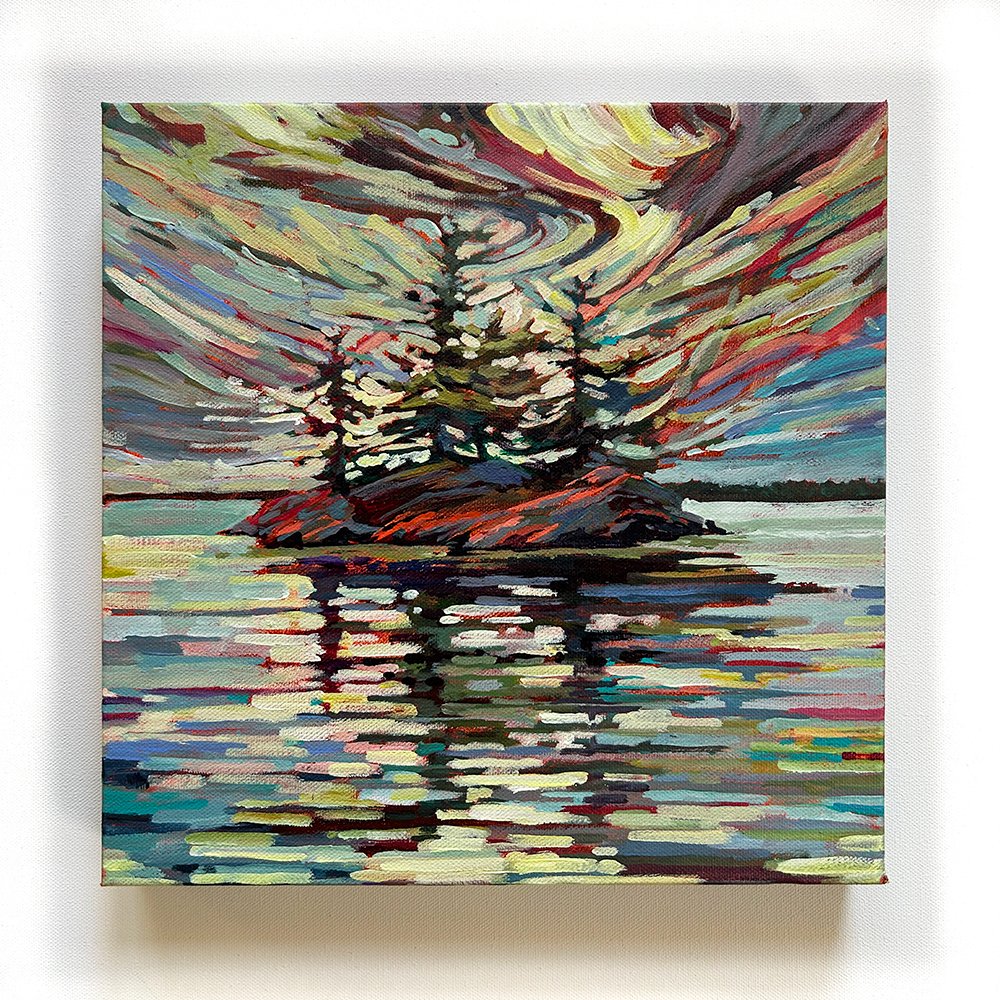 JUBILATE, 2023 | 12” w x 12” h x 1.5” d | SOLD