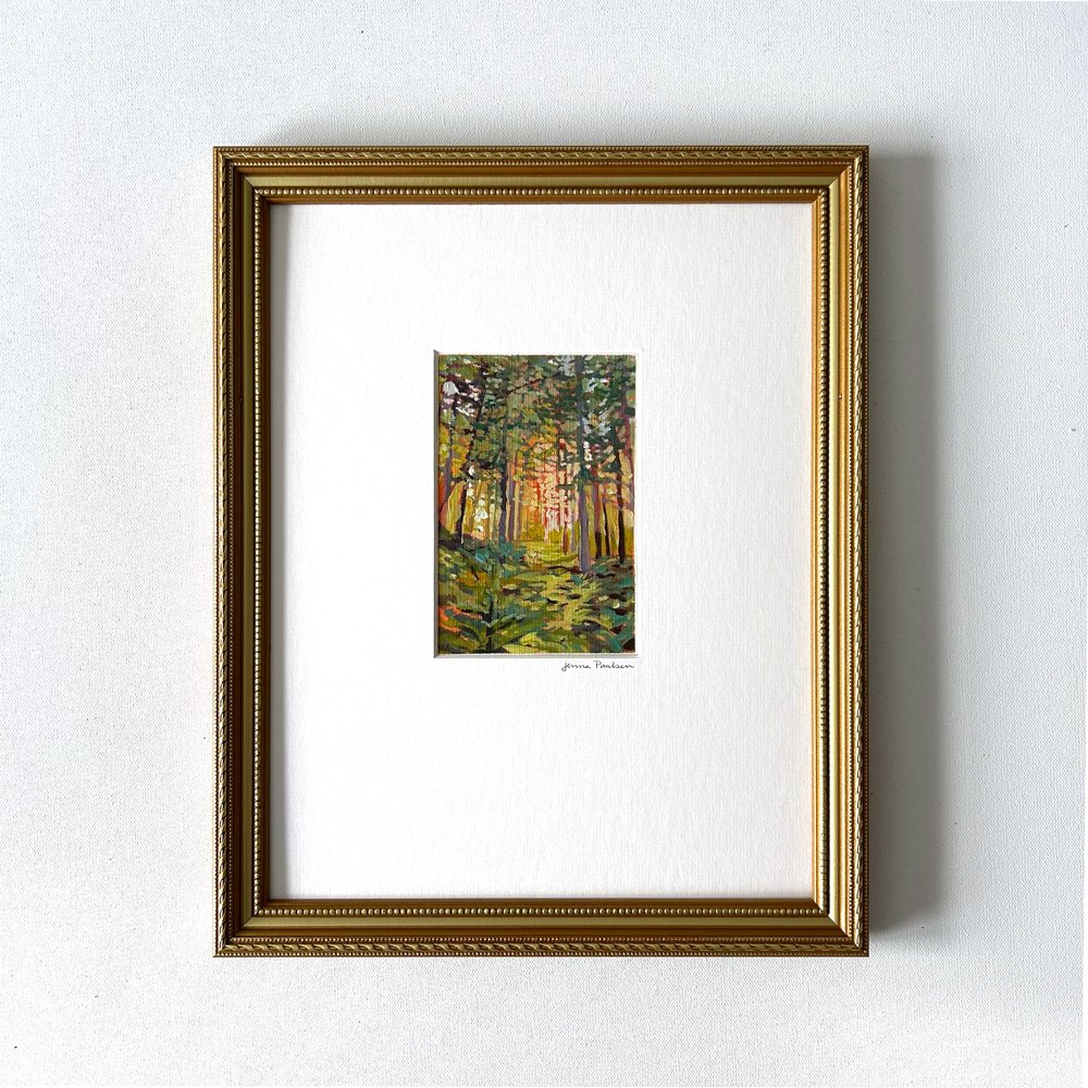 Study for "Rosy Glow" | Matted to fit 11" x 14" | Unframed