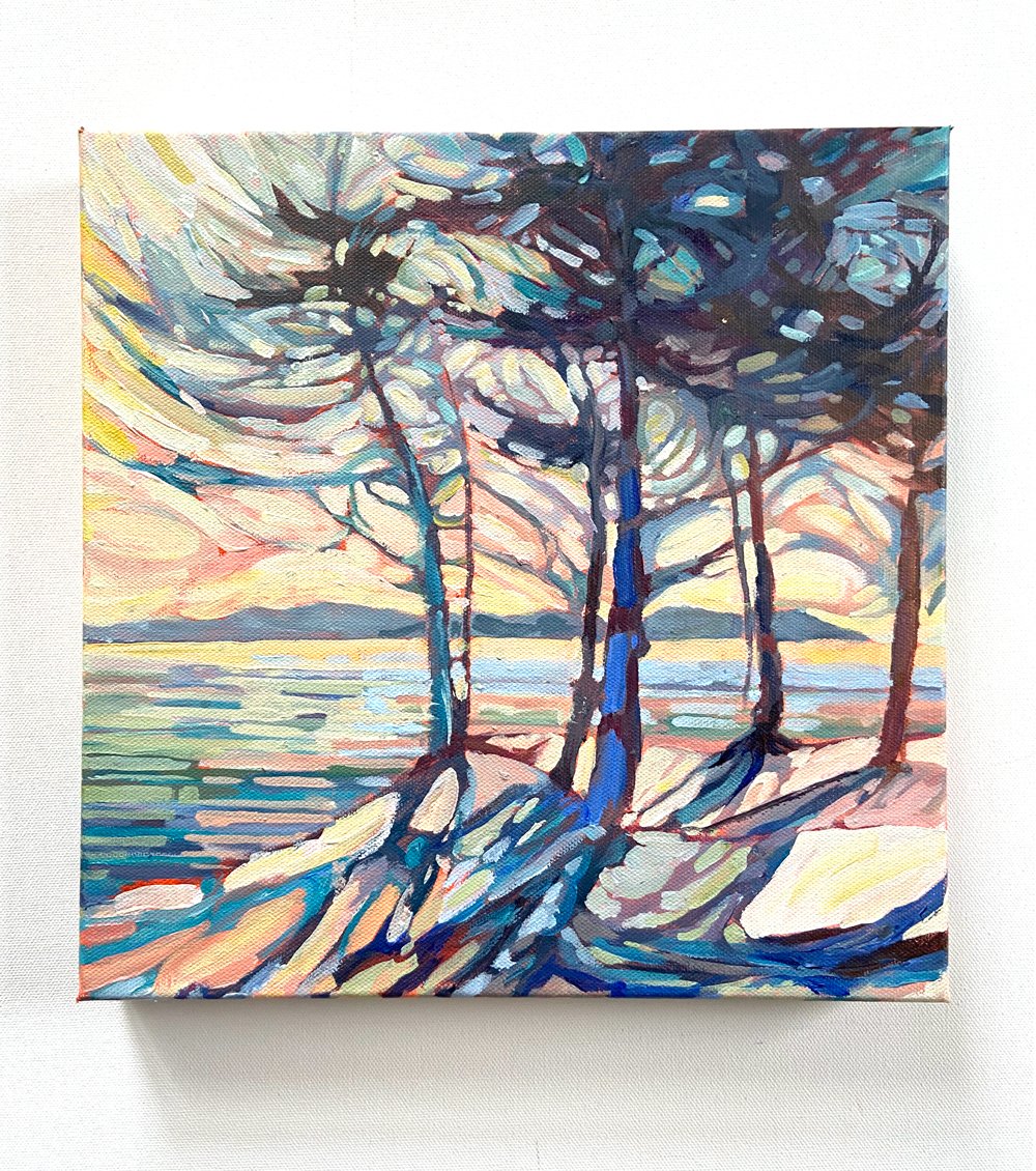 SPRIGHTLY, 2022 | 12” w x 12” h x 1.5” d | SOLD