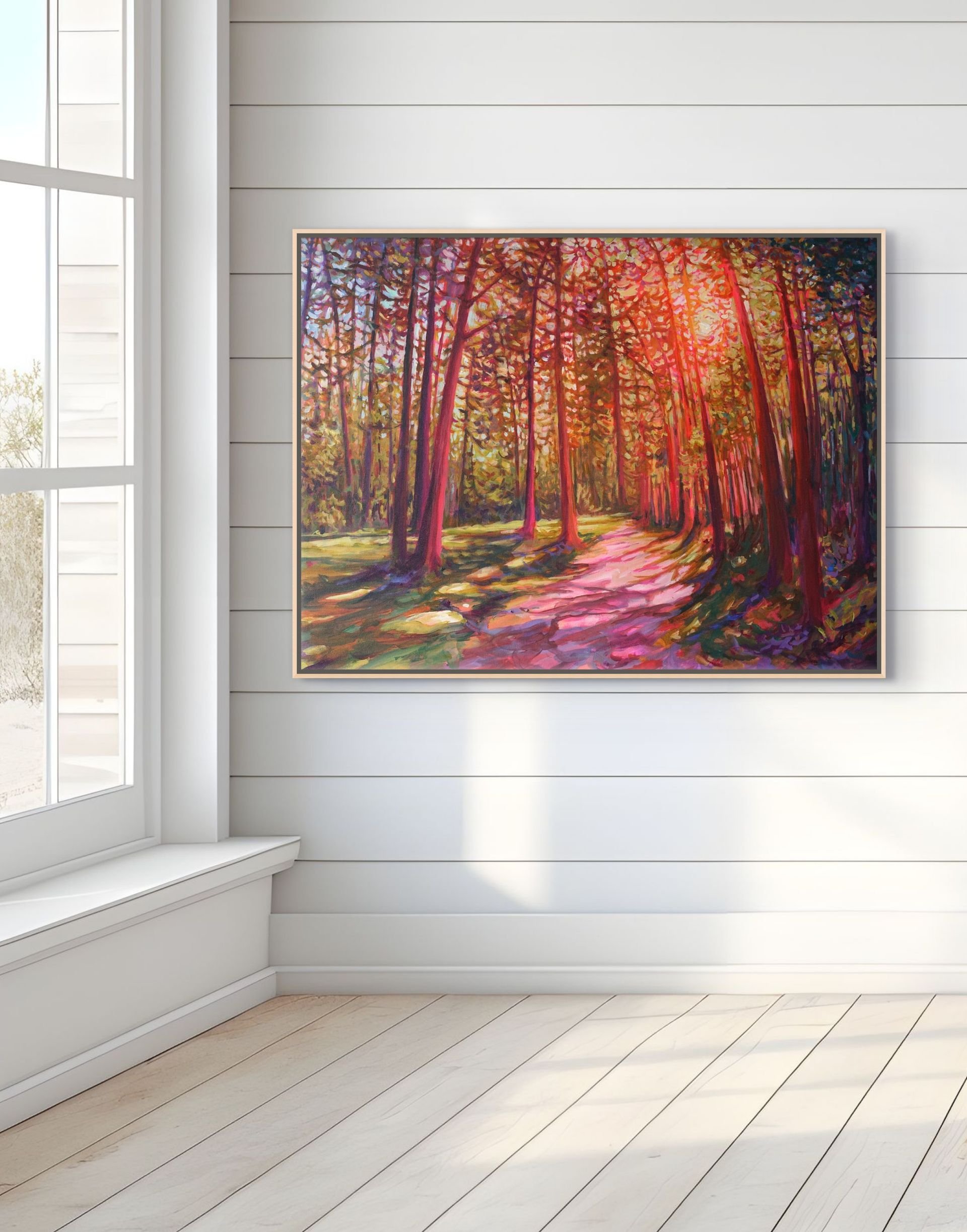 INTO THE WOODS: Print of original painting