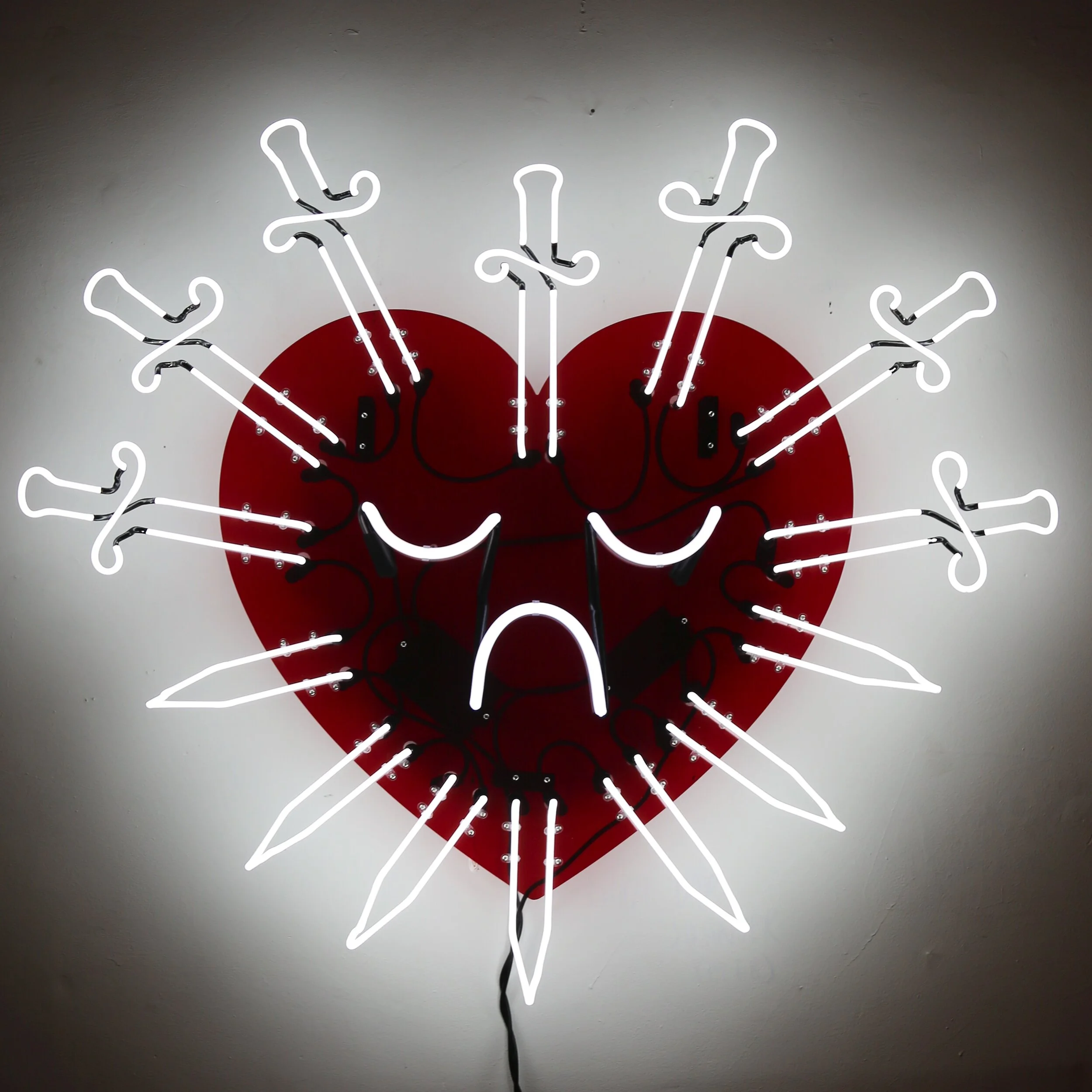 Seven of Swords — neon artwork by Dani Bonnet, Los Angeles neon artist