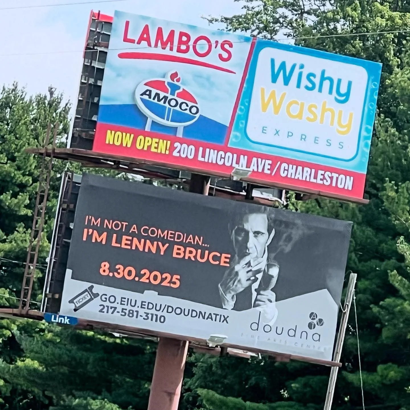 We ain&rsquo;t being wishy-washy&hellip; We are pumped up for @iamlennybruce performance this weekend at Doudna Fine Arts Center @ Eastern Illinois University! Tix on sale at lennybruceonstage.com/tickets!

#iamlennybruce #eiu #theatre #onemanshow #d