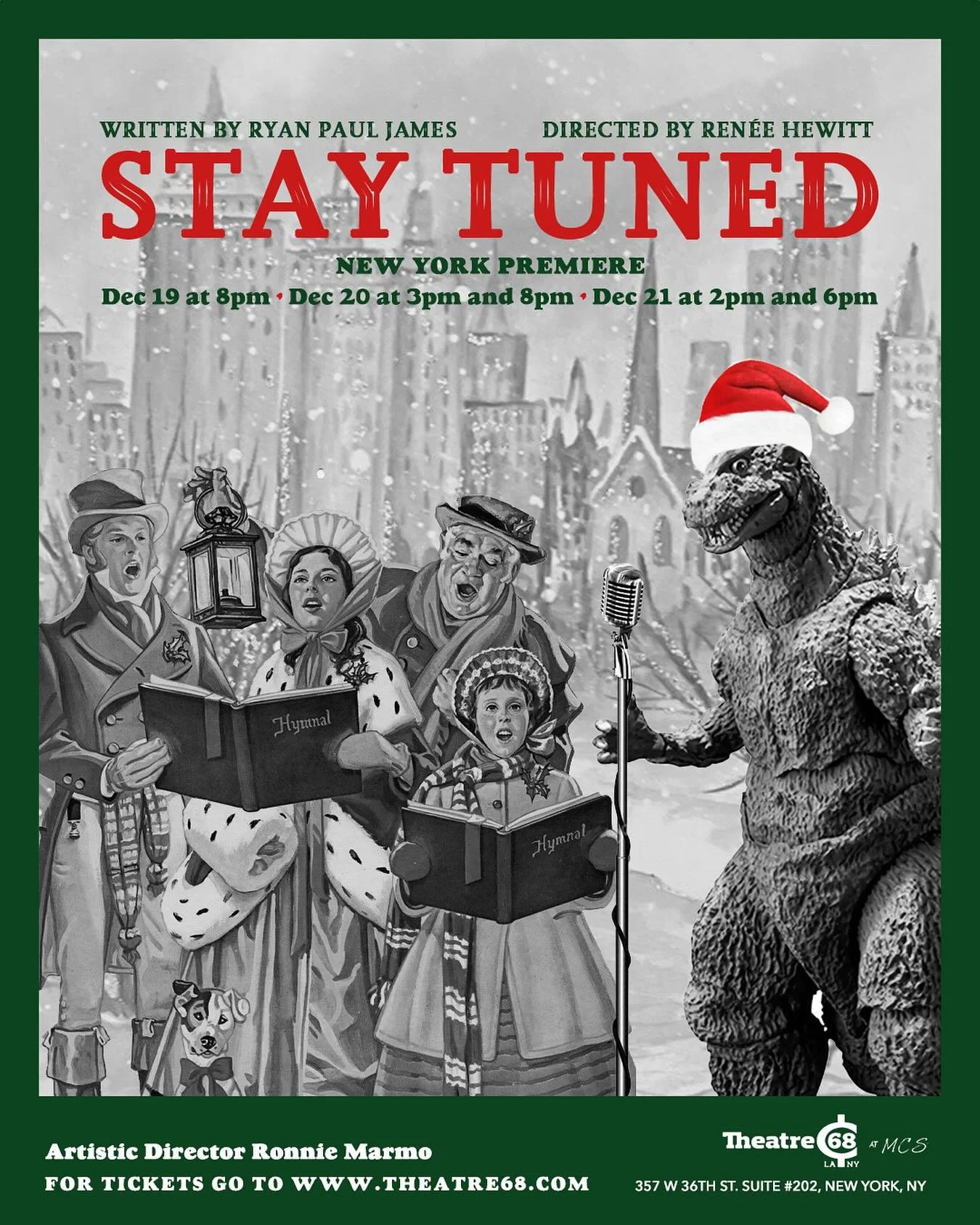 Missed opening night of the #NewYork premier of &ldquo;Stay Tuned!&rdquo; ?! Have no sorrow, we have 4 more shows today &amp; tomorrow 🎙️✨🎄

Get your tickets for today&rsquo;s 3pm &amp; 8pm shows!!! Can&rsquo;t make today? We have two shows tomorro