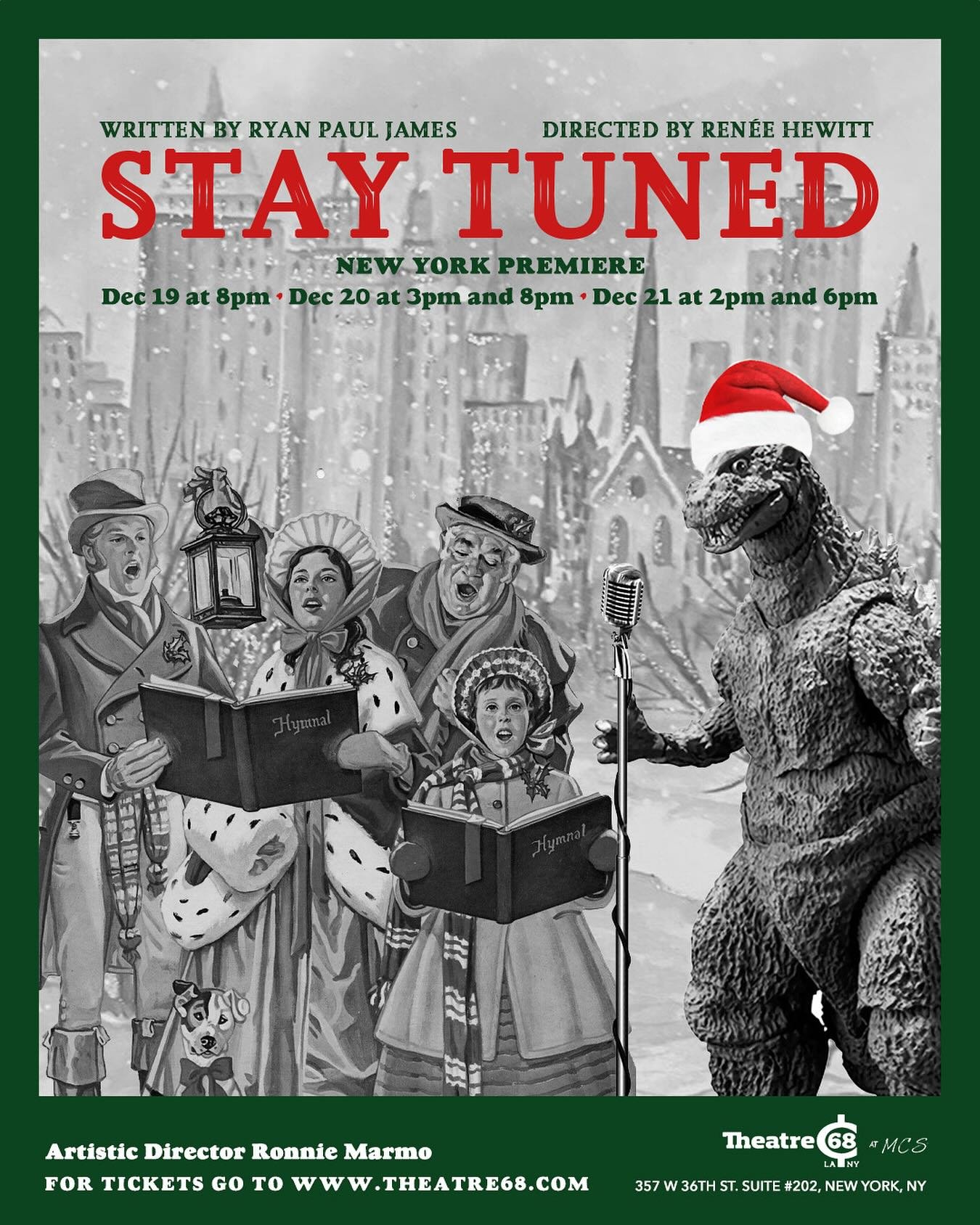Missed opening night of the #NewYork premier of &ldquo;Stay Tuned!&rdquo; ?! Have no sorrow, we have 4 more shows today &amp; tomorrow 🎙️✨🎄

Get your tickets for today&rsquo;s 3pm &amp; 8pm shows!!! Can&rsquo;t make today? We have two shows tomorro