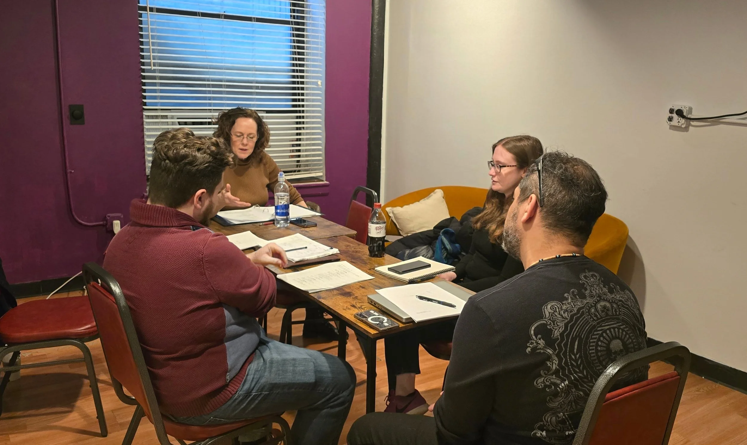 Something's brewing! A table read here, some blocking over there, and rehearsals right now in full swing!

It's a blast every step of the way and members of Theatre 68 NY are hard at work polishing up some of the most entertaining scripts to date for