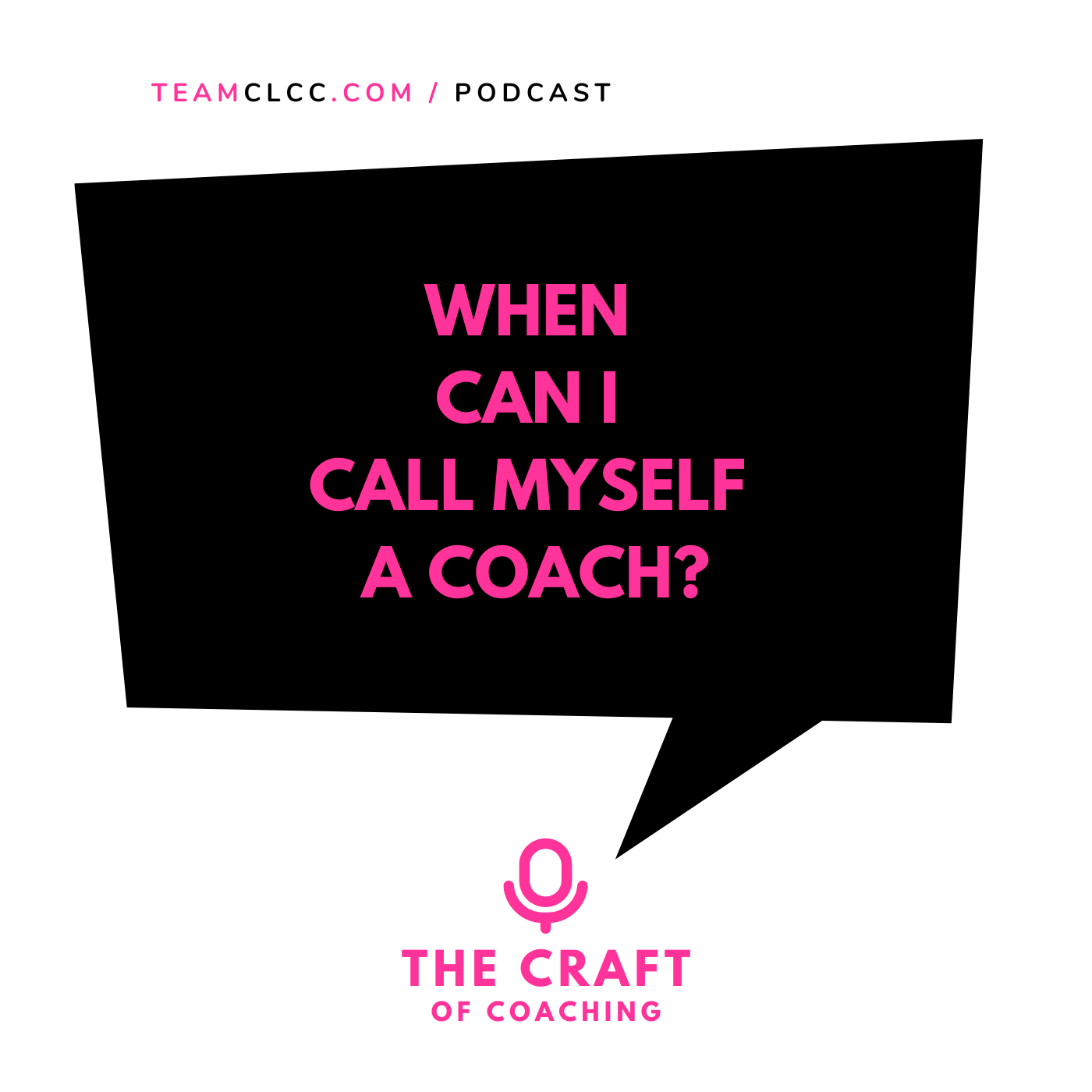 when can you call yourself a coach