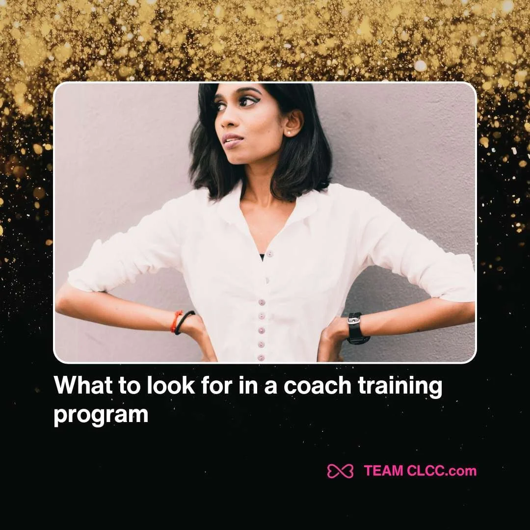 what to look for in a coach training program
