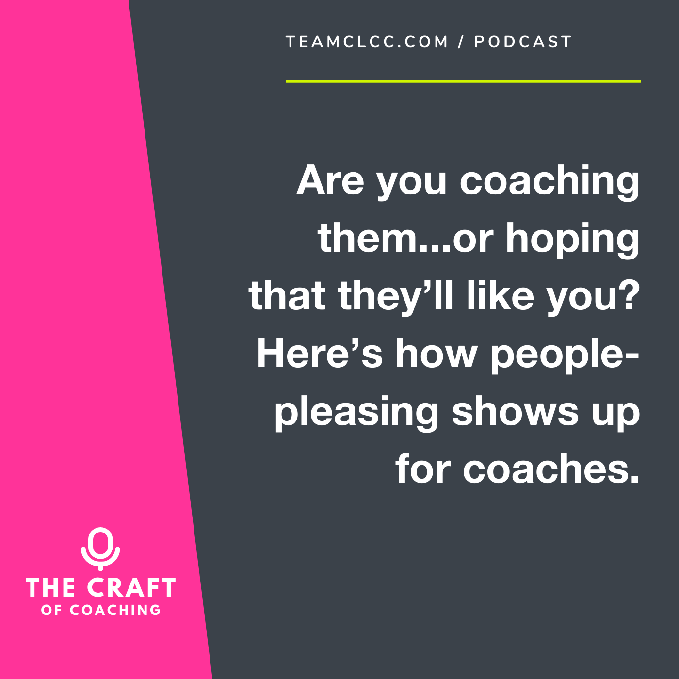 people pleasing in coaching