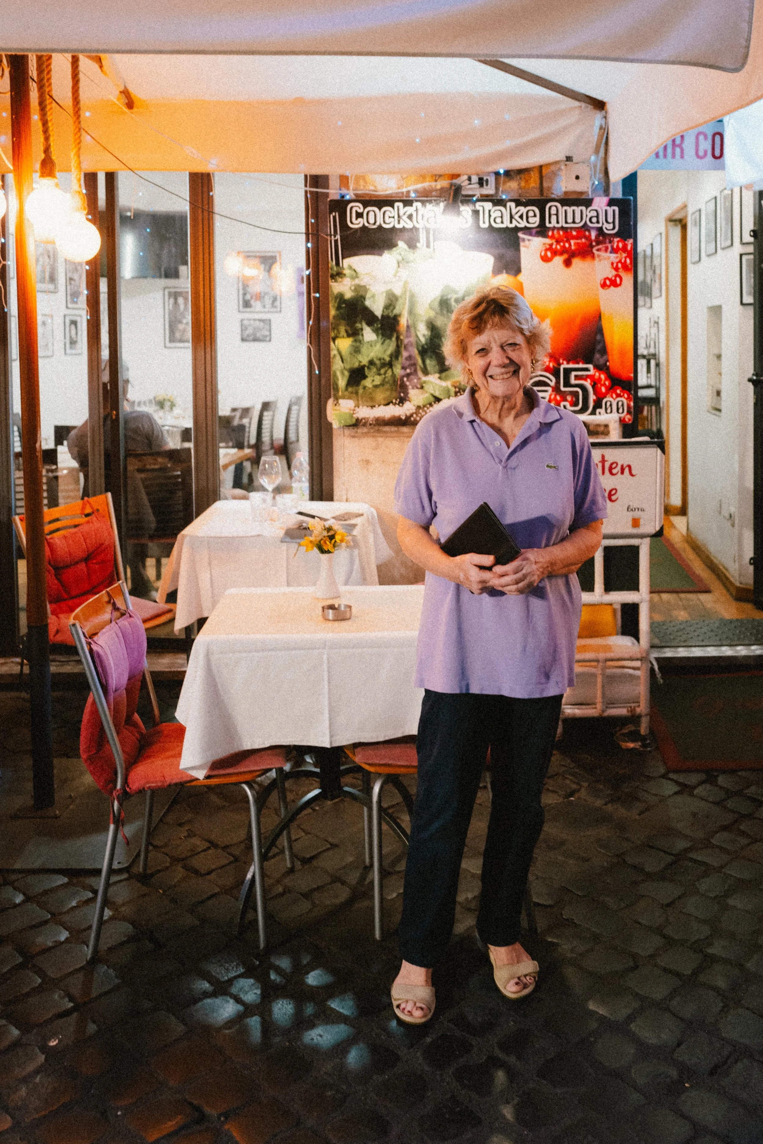 a very nice lady in Rome